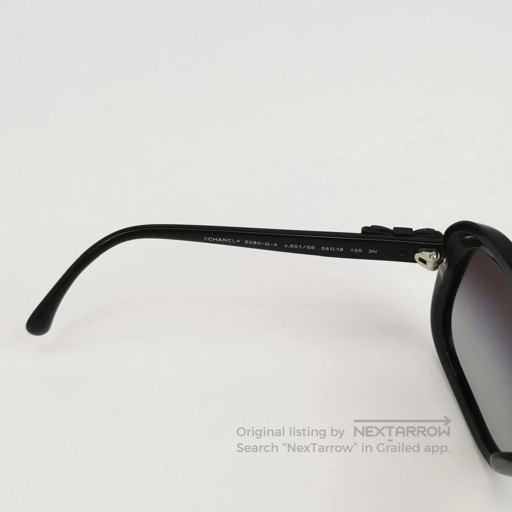 Chanel Chanel Bow Sunglasses Black. Size ONE SIZE - 6 Thumbnail