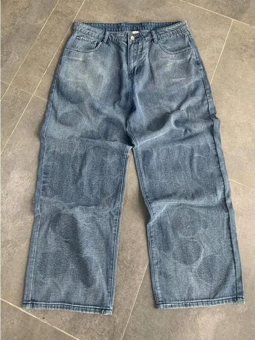 Jean Washed Y2k Denim Jeans Loose fit Baggy Size US 32 / EU 48 - 1 Thumbnail