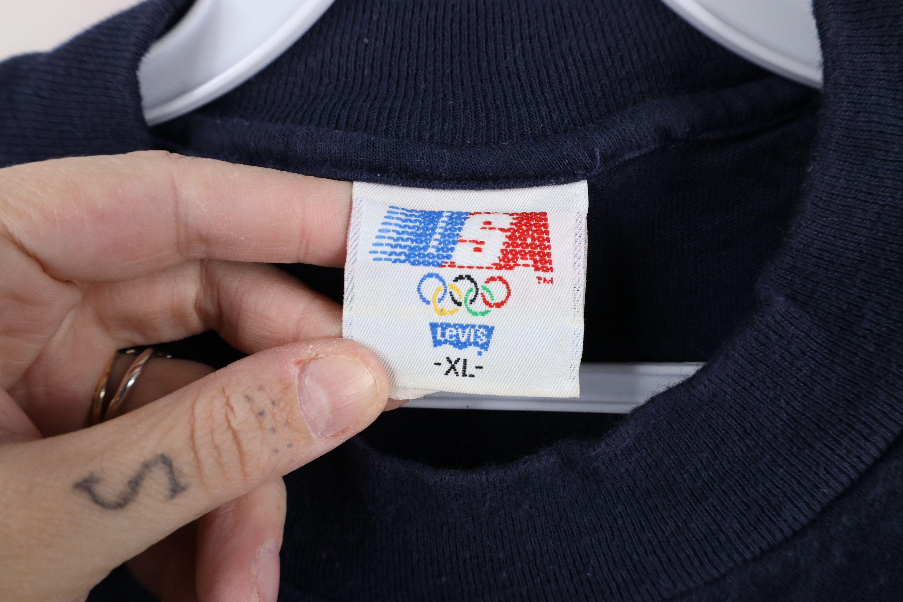 Levi's × Vintage Vintage 80s Levis Olympics Soccer Long Sleeve T-Shirt USA Size US XL / EU 56 / 4 - 8 Thumbnail