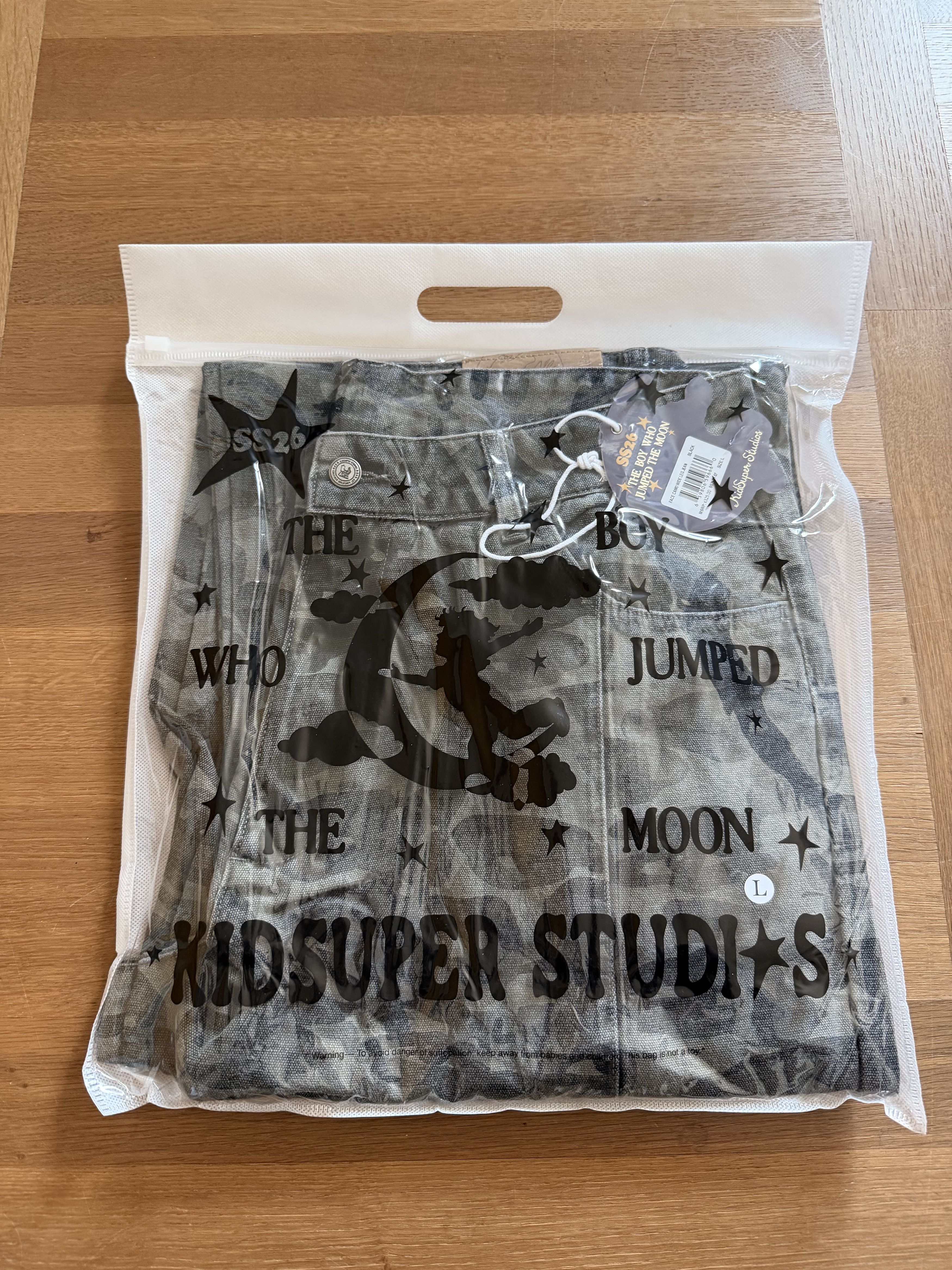 KidSuper Kidsuper Studios Face Camo Wide Leg Jean [Black] Size US 34 / EU 50 - 3 Thumbnail