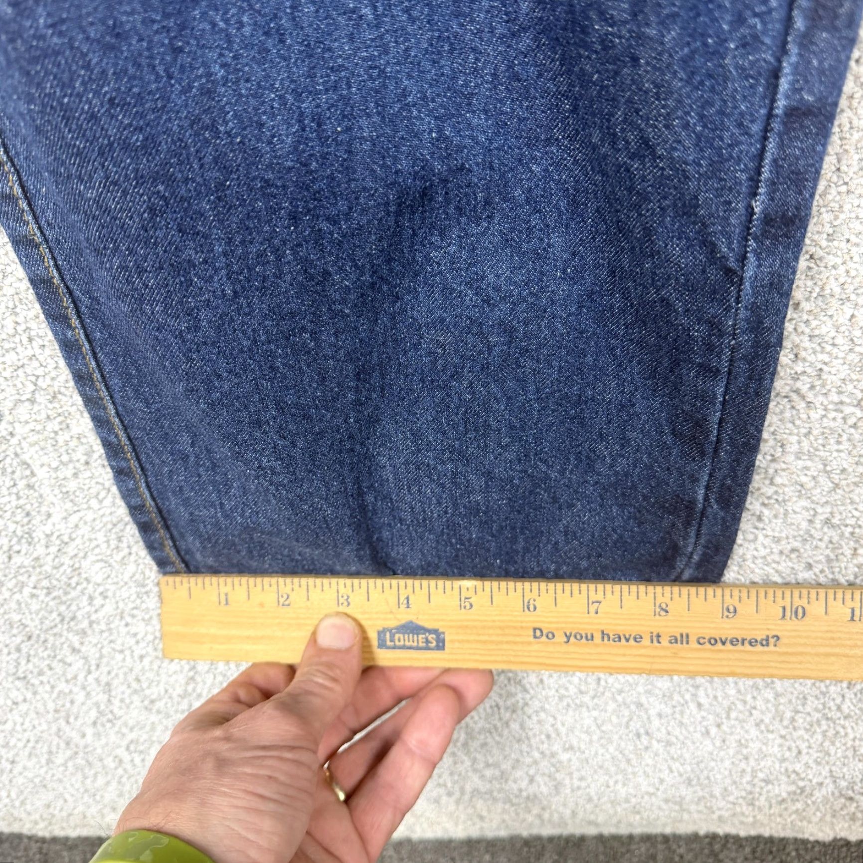 Denime Scandia Woods Mens 38x34 Cargo Jeans Blue Denim Workwear Big & Tall USA Pocketed Straight Rise High 13in 100% Cotton Size US 38 / EU 54 - 3 Thumbnail
