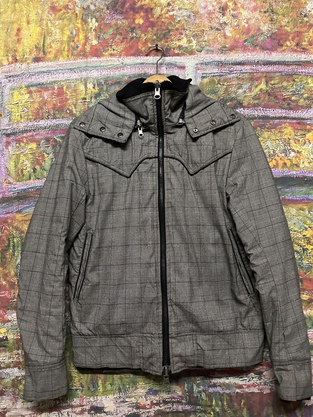 Number (N)ine Vintage Brthbreath reversible black smoke&white beech jack Size US M / EU 48-50 / 2 - 3 Thumbnail