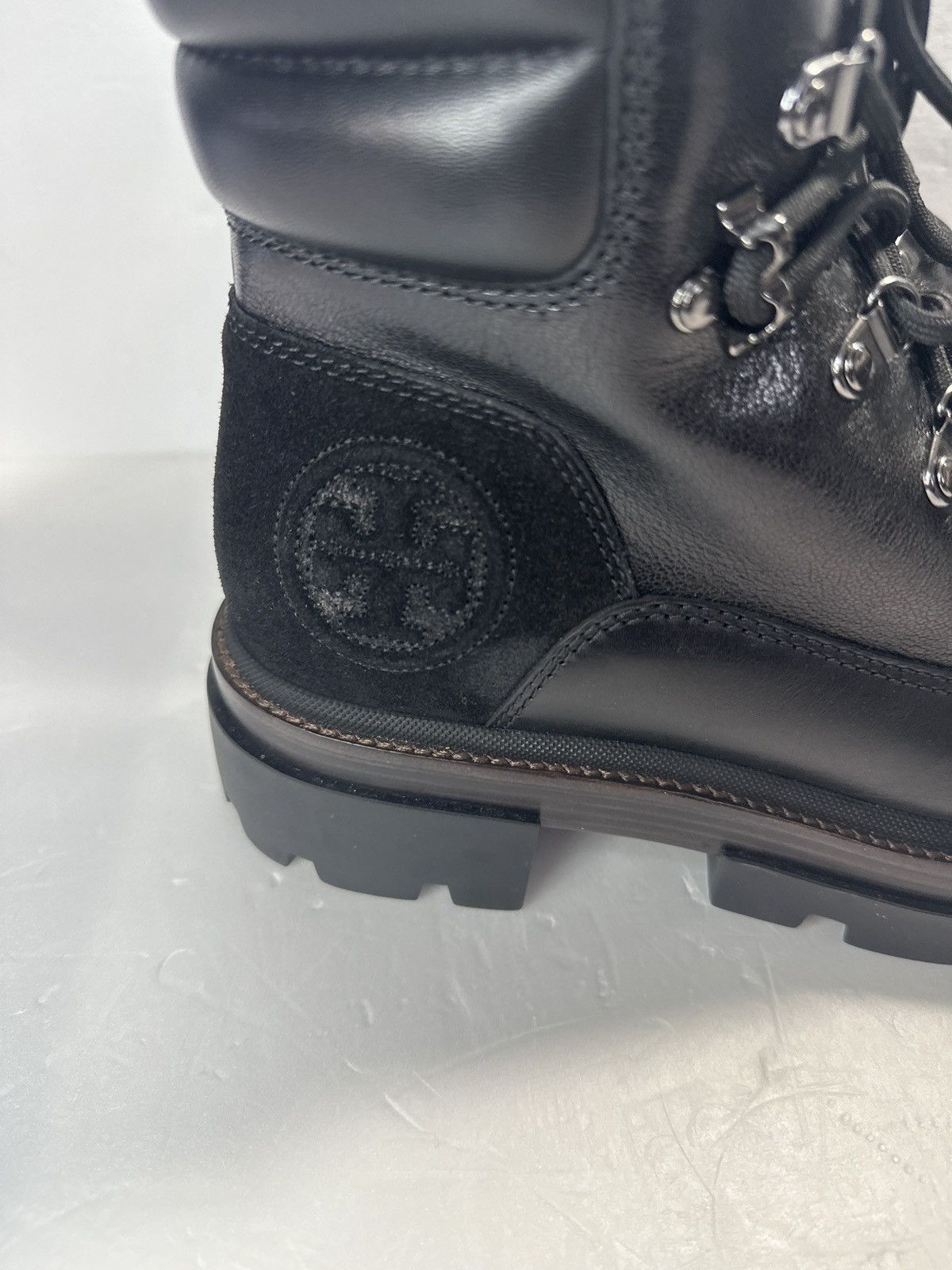 Tory Burch Tory Burch Lug Miller leather boots signature TB monogram Size US 8 / IT 38 - 11 Thumbnail