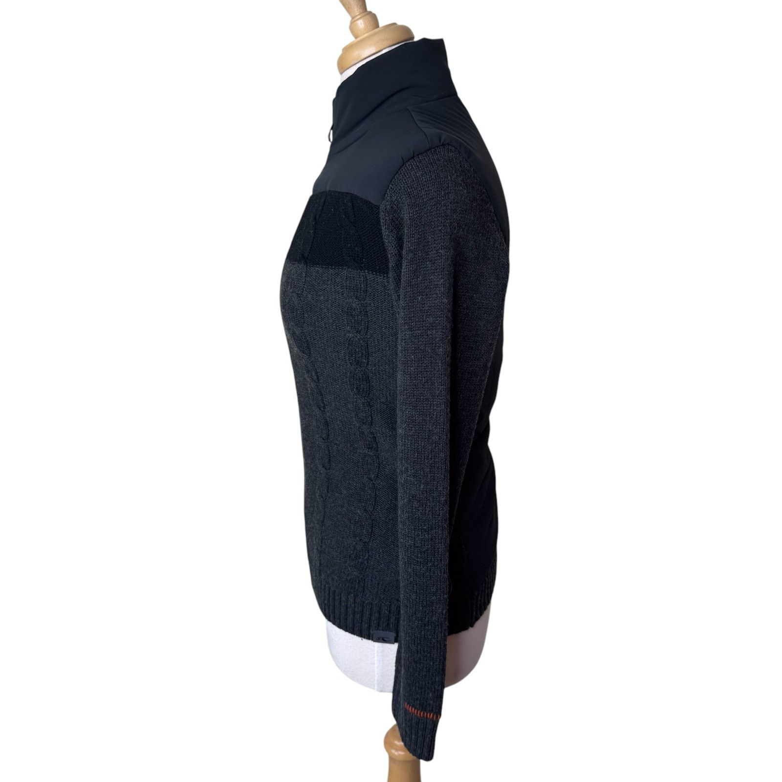 KJUS KJUS Mixed Media Cable Knit Zip Up Sweater Jacket 34/ XS Size XS / US 0-2 / IT 36-38 - 8 Thumbnail