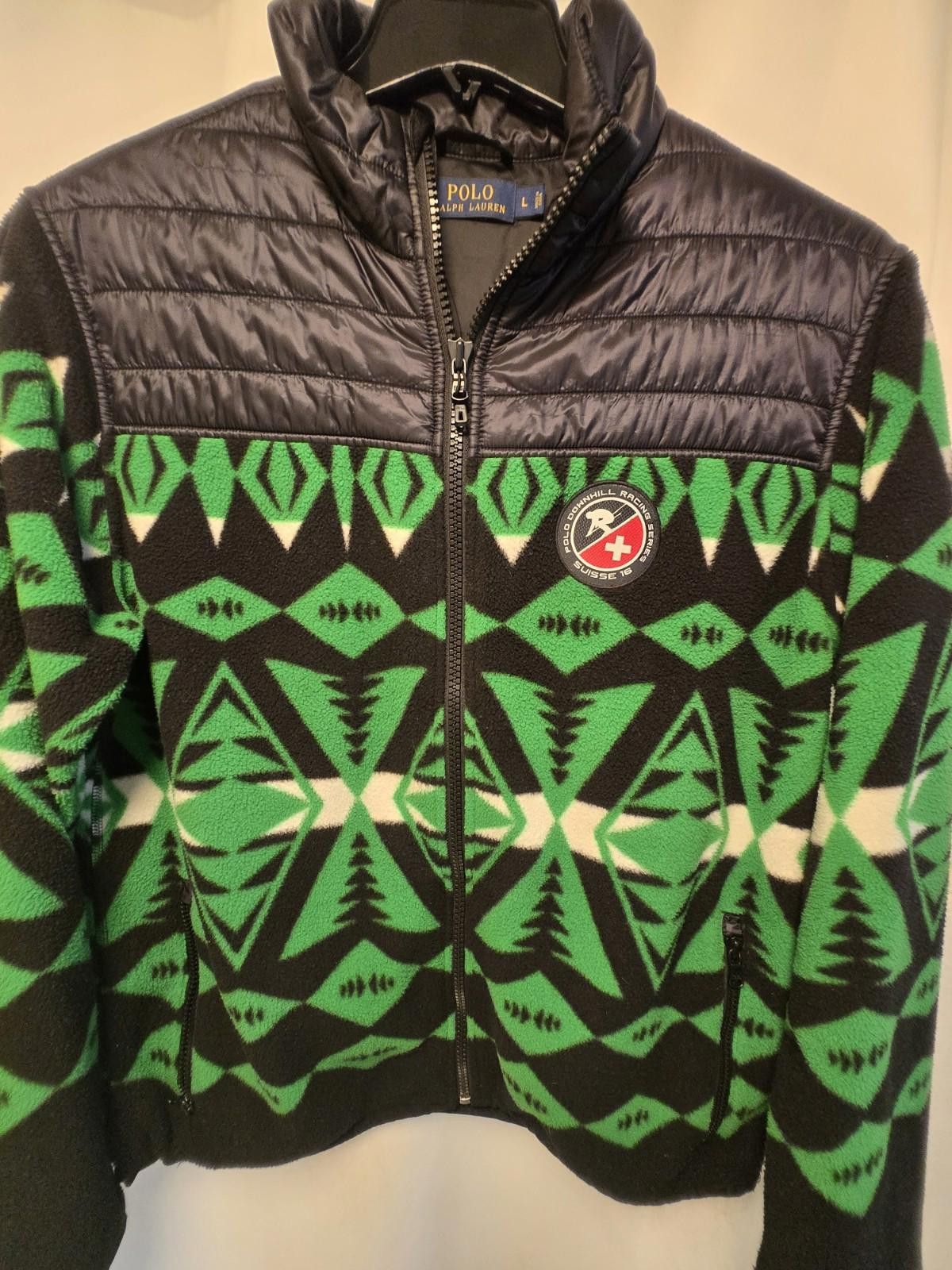 Polo Ralph Lauren Polo Ralph Lauren Downhill Fleece Racing Jacket Green Large Size US L / EU 52-54 / 3 - 1 Thumbnail