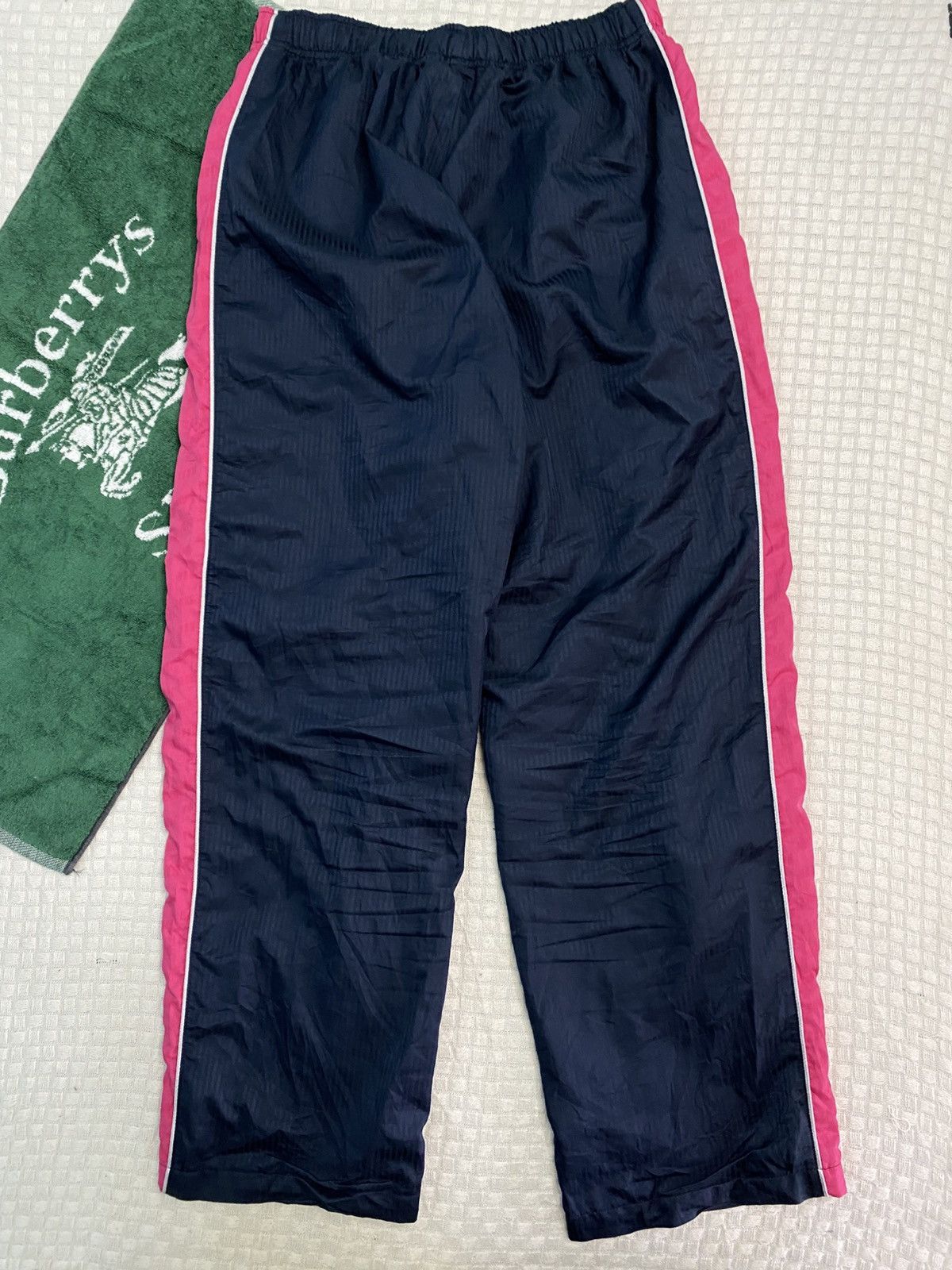 Alyx × Nike 💥 VINTAGE NIKE 90S BAGGY WIDE LEG SWOOSH TRACK PANTS Y2K Size US 36 / EU 52 - 9 Thumbnail