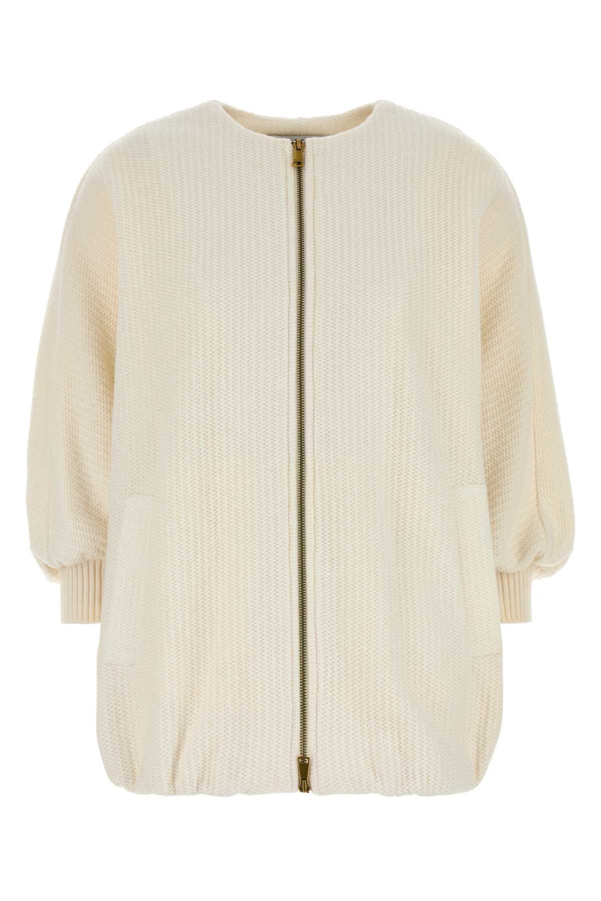 Max Mara Ivory Wool Blend Cirino Jacket Size S / US 4 / IT 40 - 1 Thumbnail