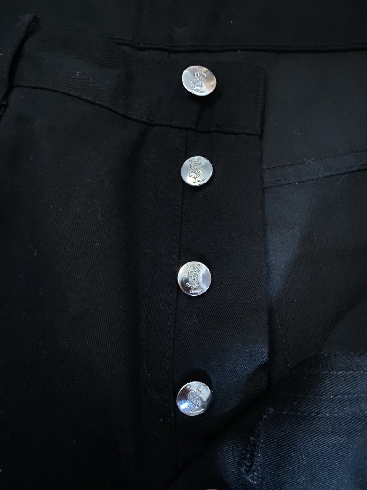 Vintage × Yves Saint Laurent Yves Saint Laurent Black Denim Pants Size US 32 / EU 48 - 9 Thumbnail