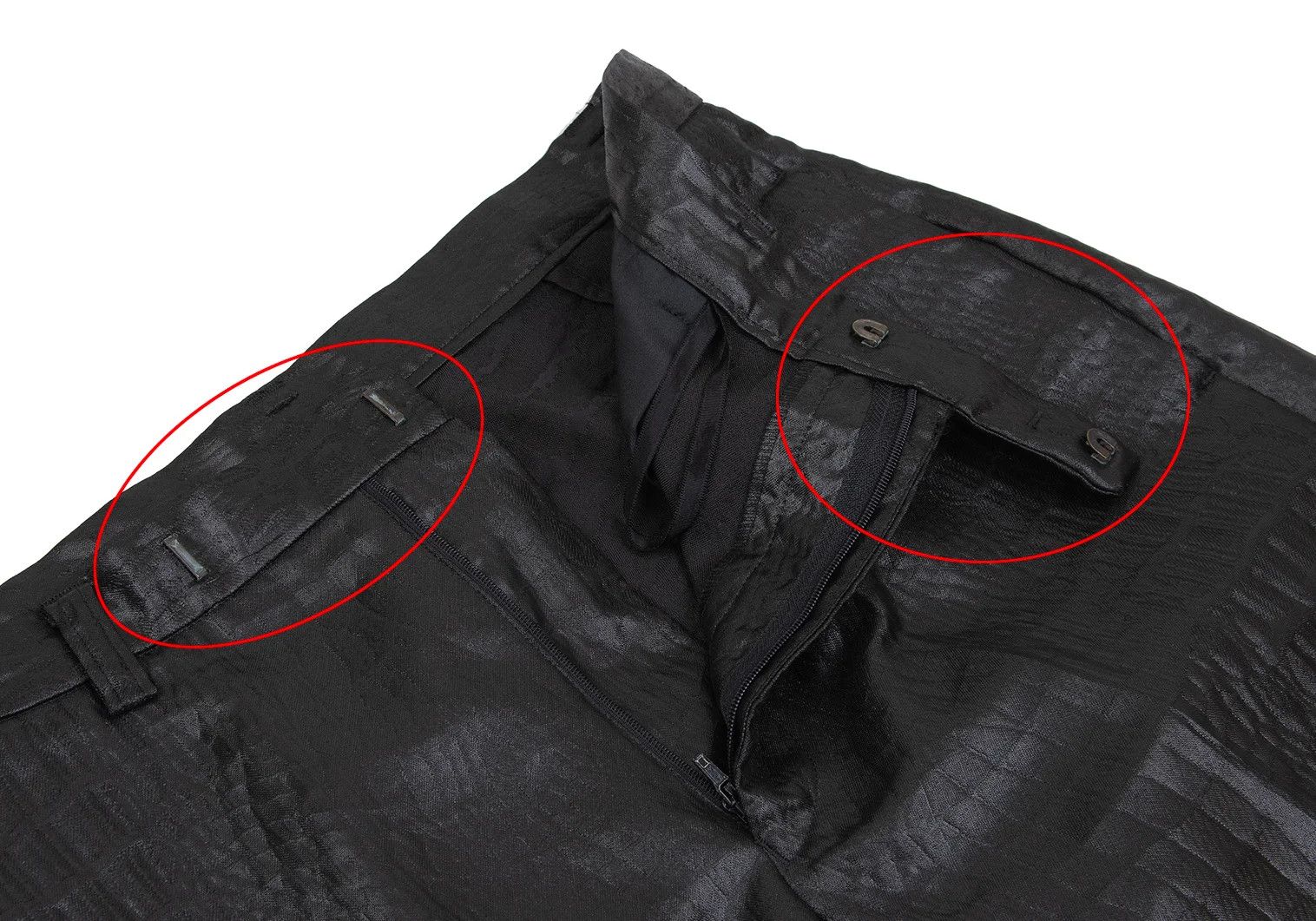 Jean Paul Gaultier Crocodile Pattern Design Pants in Black, Size 48 Size US 32 / EU 48 - 3 Thumbnail