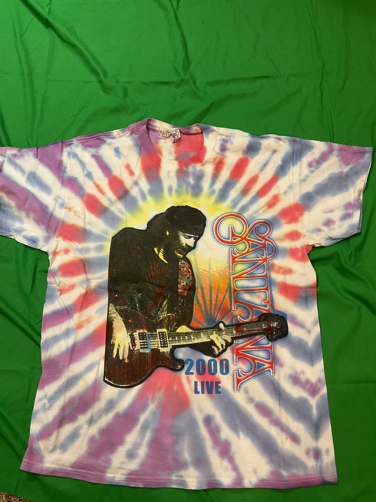 Vintage Santana 2000 live tour t shirt - multicoloured Size US XL / EU 56 / 4 - 1 Thumbnail