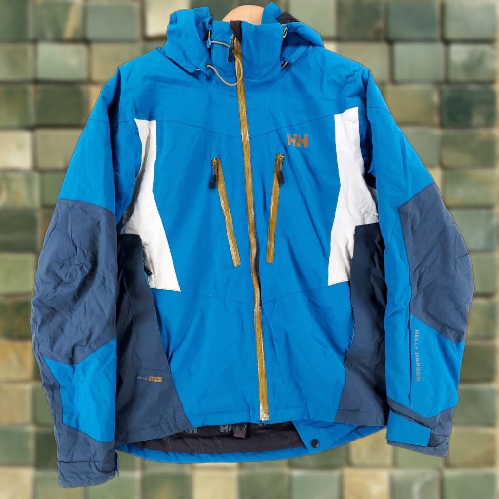 Helly Hansen Helly Hansen Parka Jacket Blue Hooded Full Zip Mens M Jacket Size US M / EU 48-50 / 2 - 1 Thumbnail