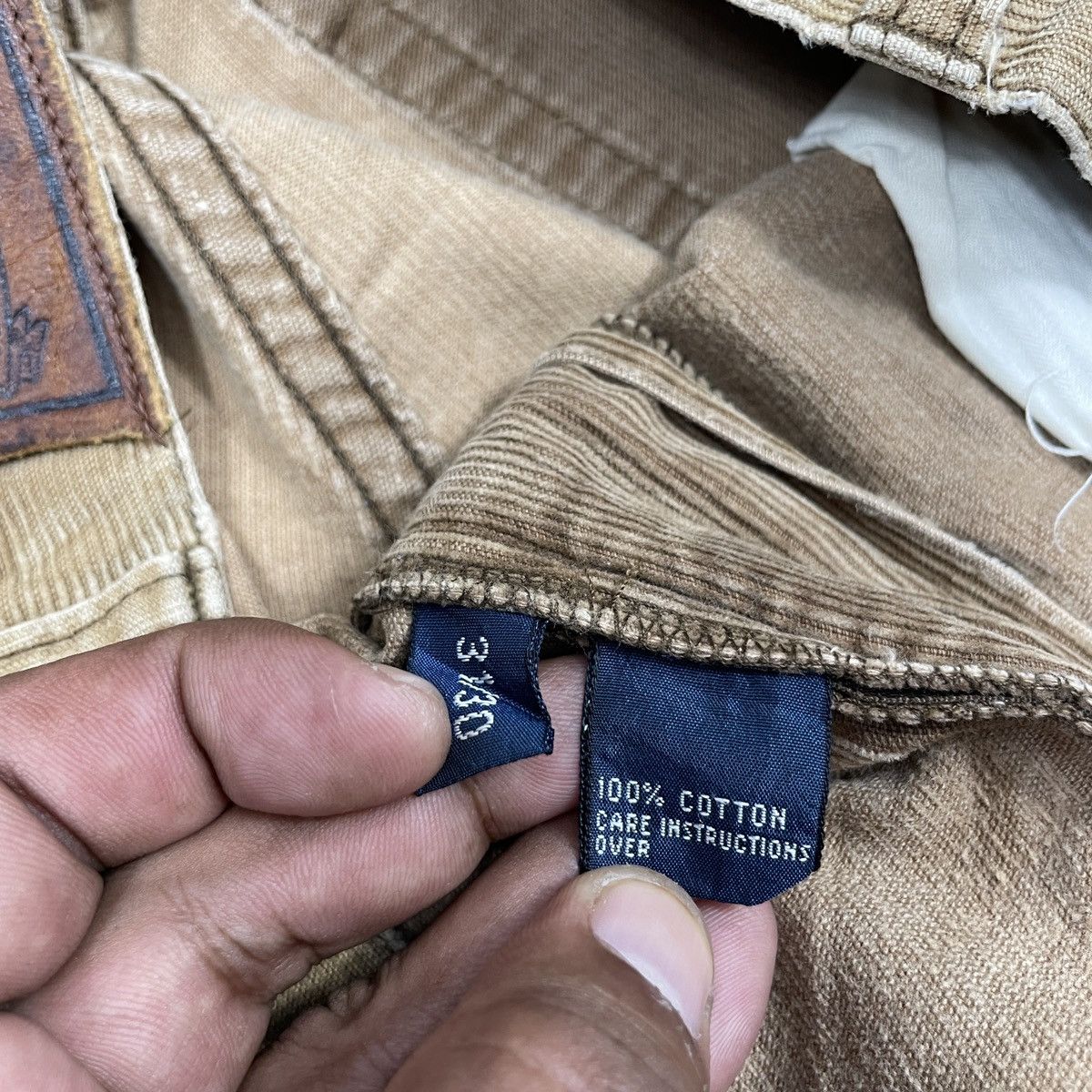 Polo Ralph Lauren × Vintage Corduroy Vintage Polo Ralph Lauren Distressed Pant Size US 31 - 9 Thumbnail