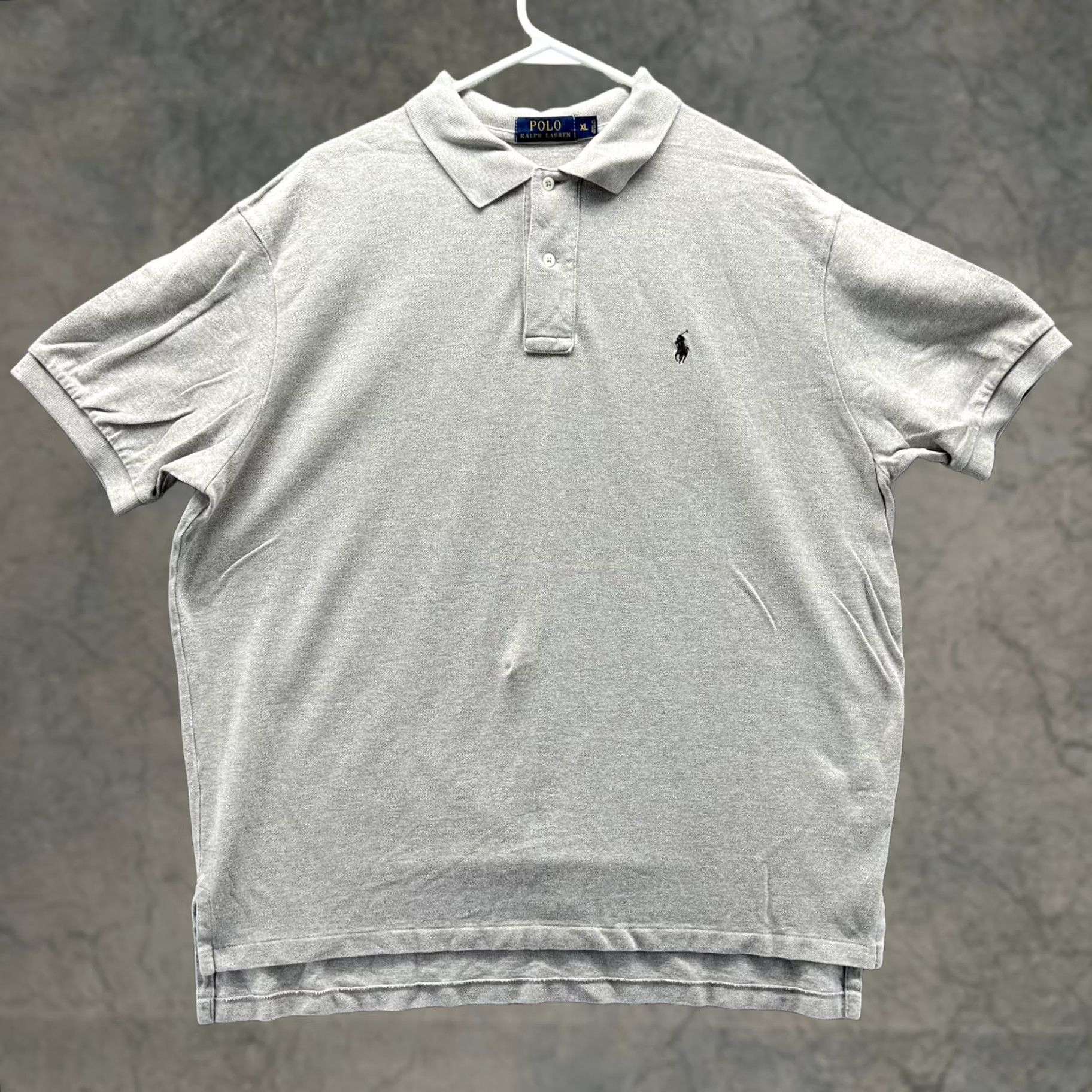 Polo Ralph Lauren Polo Ralph Lauren Polo Shirt Mens XL Gray Solid Pony Logo Short Sleeve Casual Size US XL / EU 56 / 4 - 1 Thumbnail