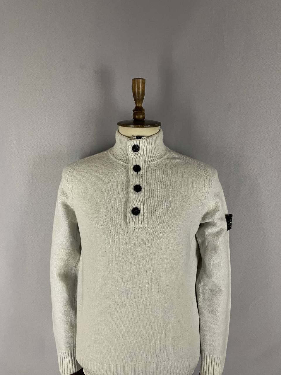 Stone Island Stone Island Sweater White Size US M / EU 48-50 / 2 - 2 Thumbnail