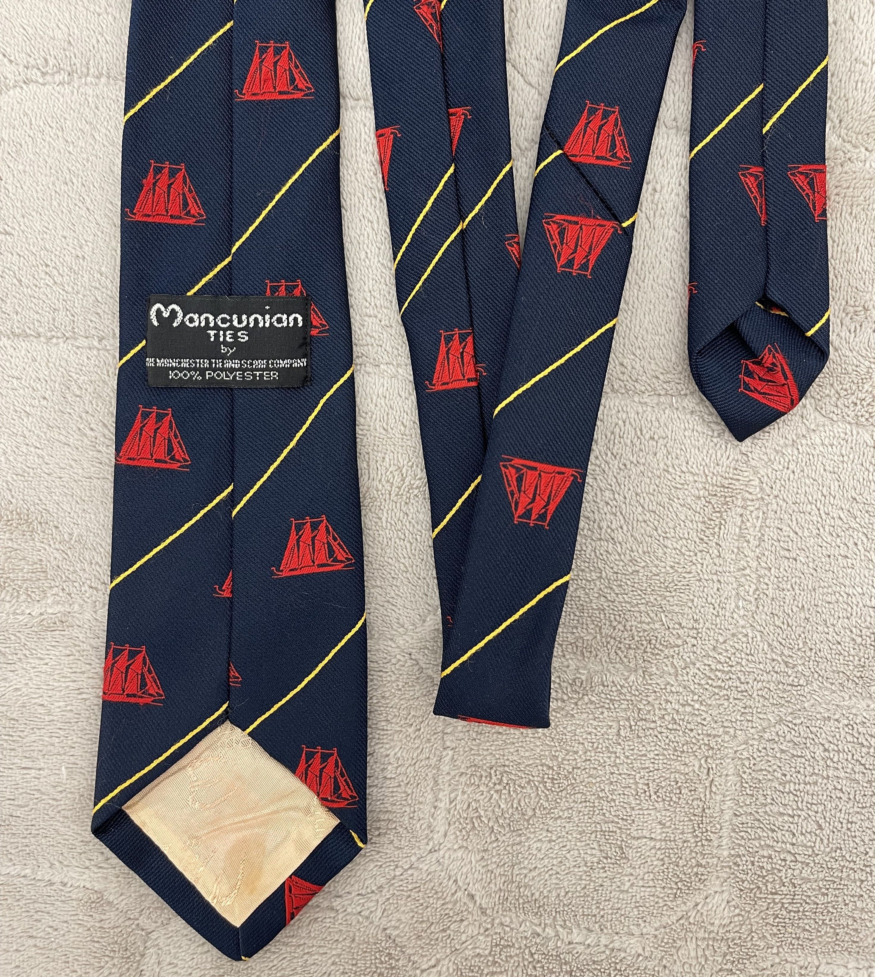 Vintage Mancunian Vintage Tie Ships Size ONE SIZE - 2 Thumbnail