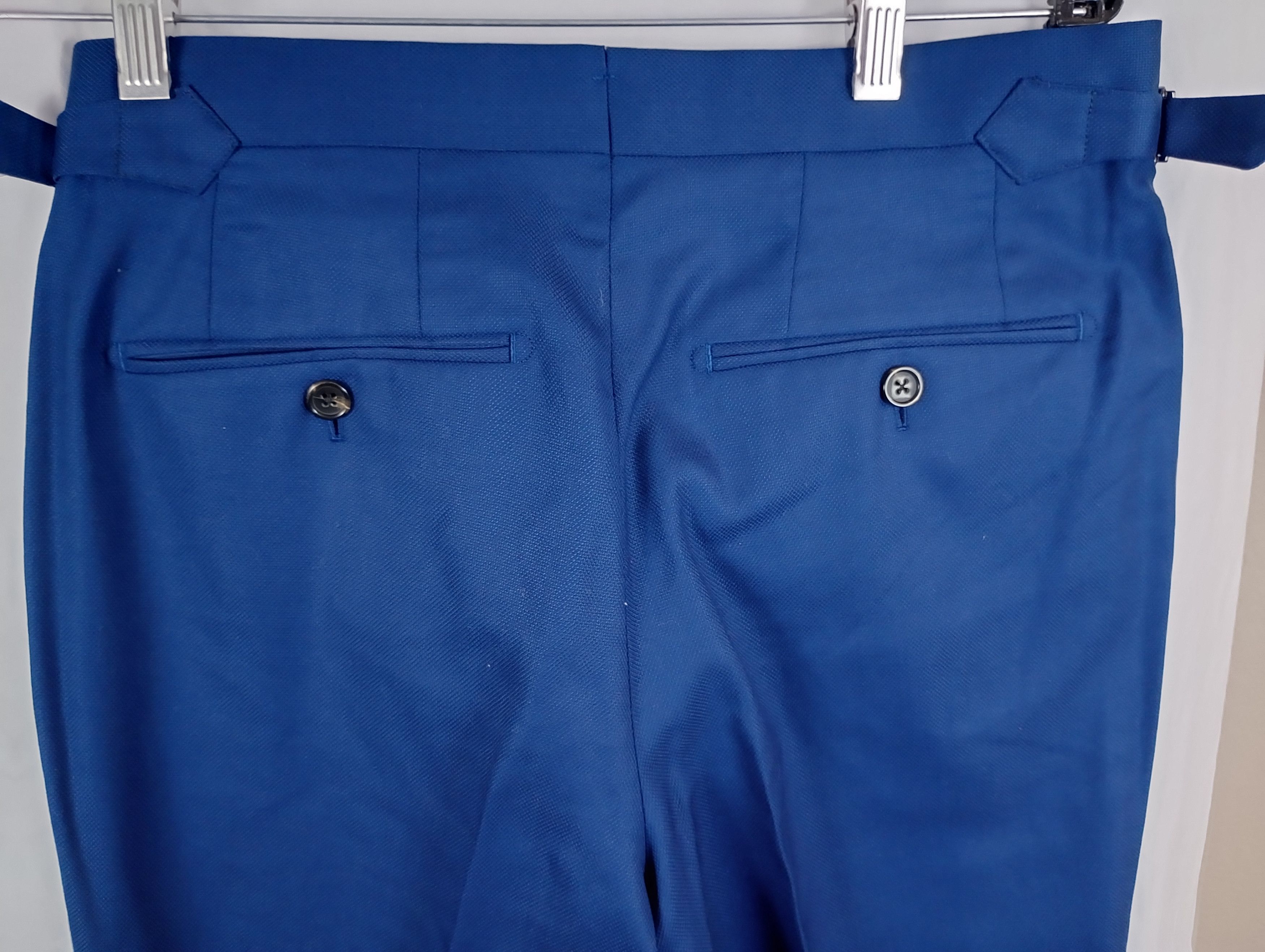 Spier & Mackay Spier And Mackay Slim Trouser W30 - Bright Blue - Side Tabs Size 36R - 5 Thumbnail