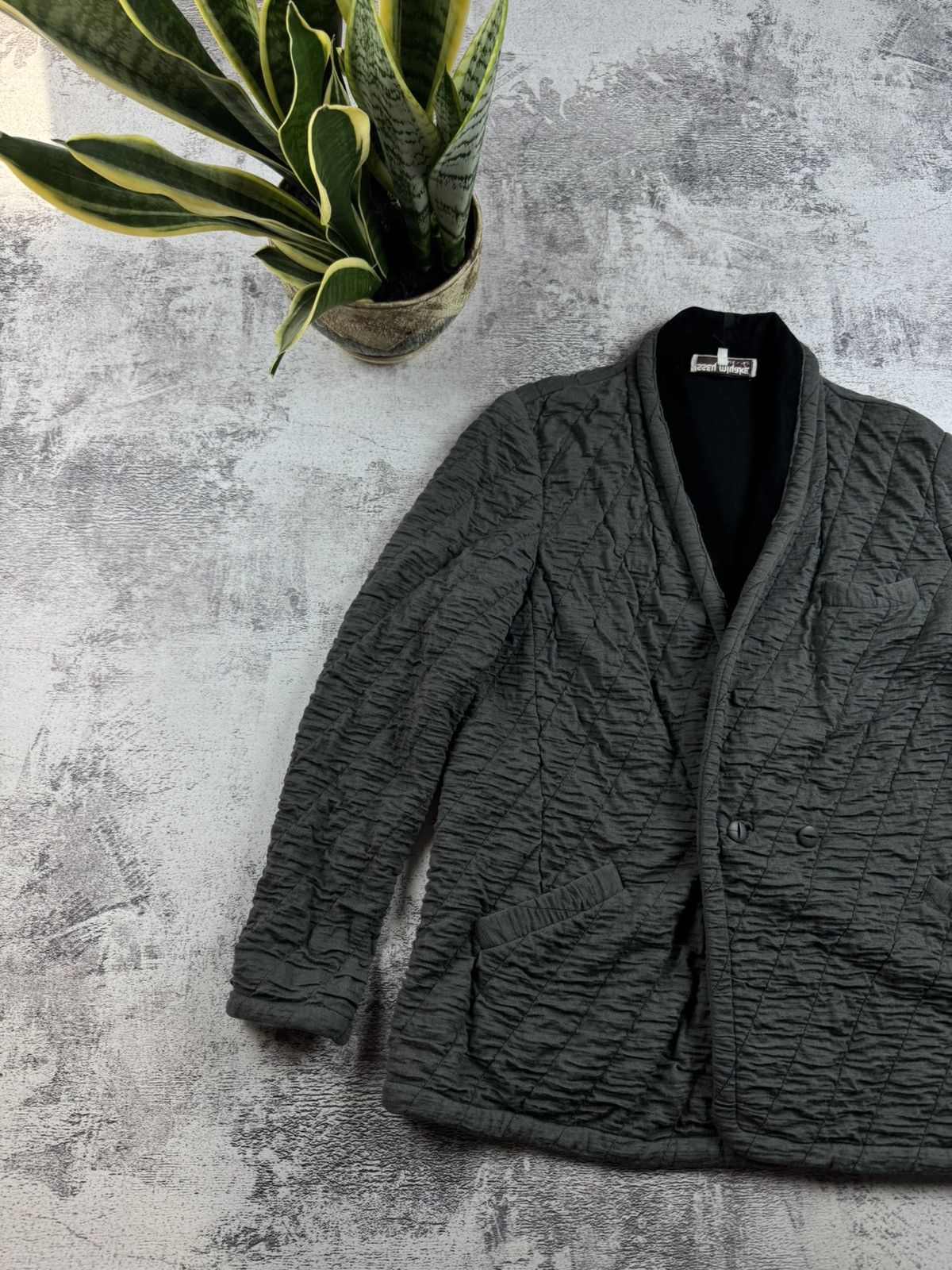 Issey Miyake Issey Miyake 42 IT Size Women’s Archive Gray Button Jacket Blazer Cardigan Coat Size M / US 6-8 / IT 42-44 - 2 Thumbnail