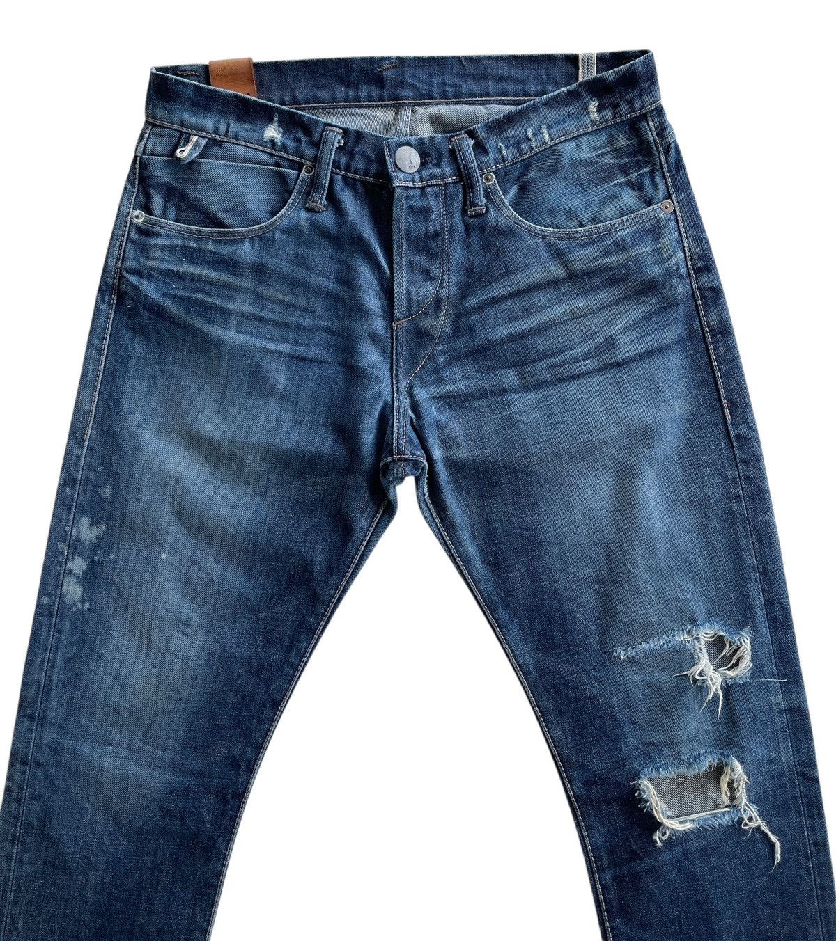 MATiAS Matias Pacheco Hand Tailored Distressed Selvedge Denim Size US 31 - 3 Thumbnail