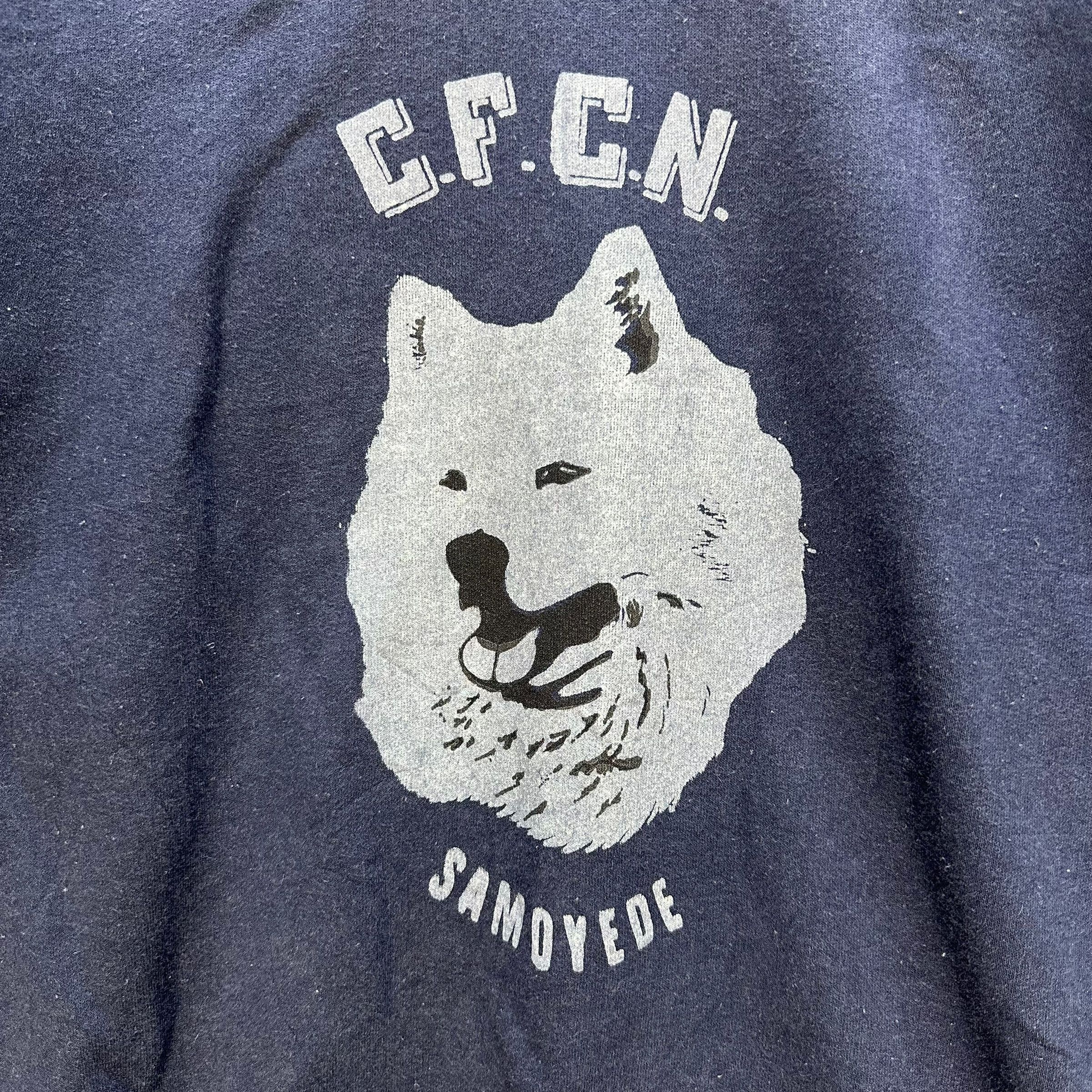 Vintage CFCN SAMOYEDE Wolve Big Logo Crewneck Sweatshirt #A5-0134 Size US M / EU 48-50 / 2 - 3 Thumbnail