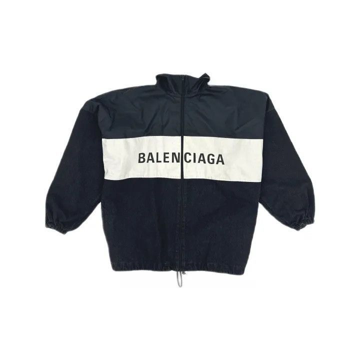 ジャケット・アウター BALENCIAGA color block jacket BALENCIAGA Oversized Logo-Print Colour-Block Shell Jacket for Men