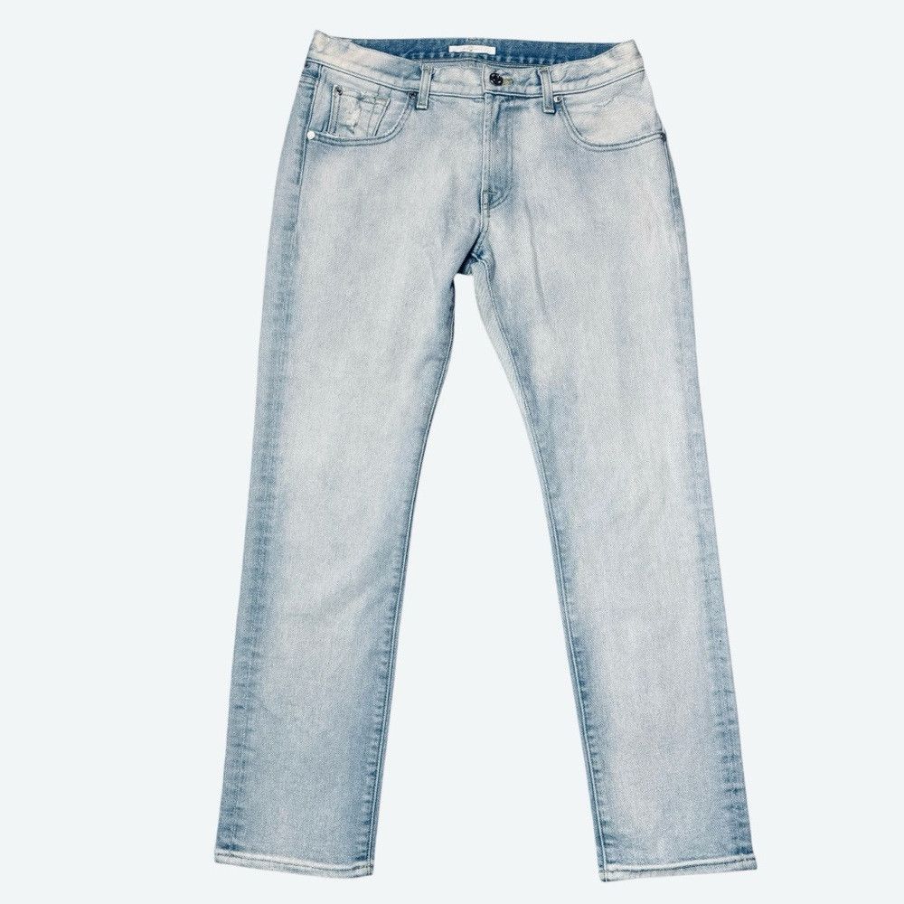 7 For All Mankind 7 For All Mankind Vintage Cropped Straight Leg Bleached Jea Size 30" / US 8 / IT 44 - 1 Thumbnail
