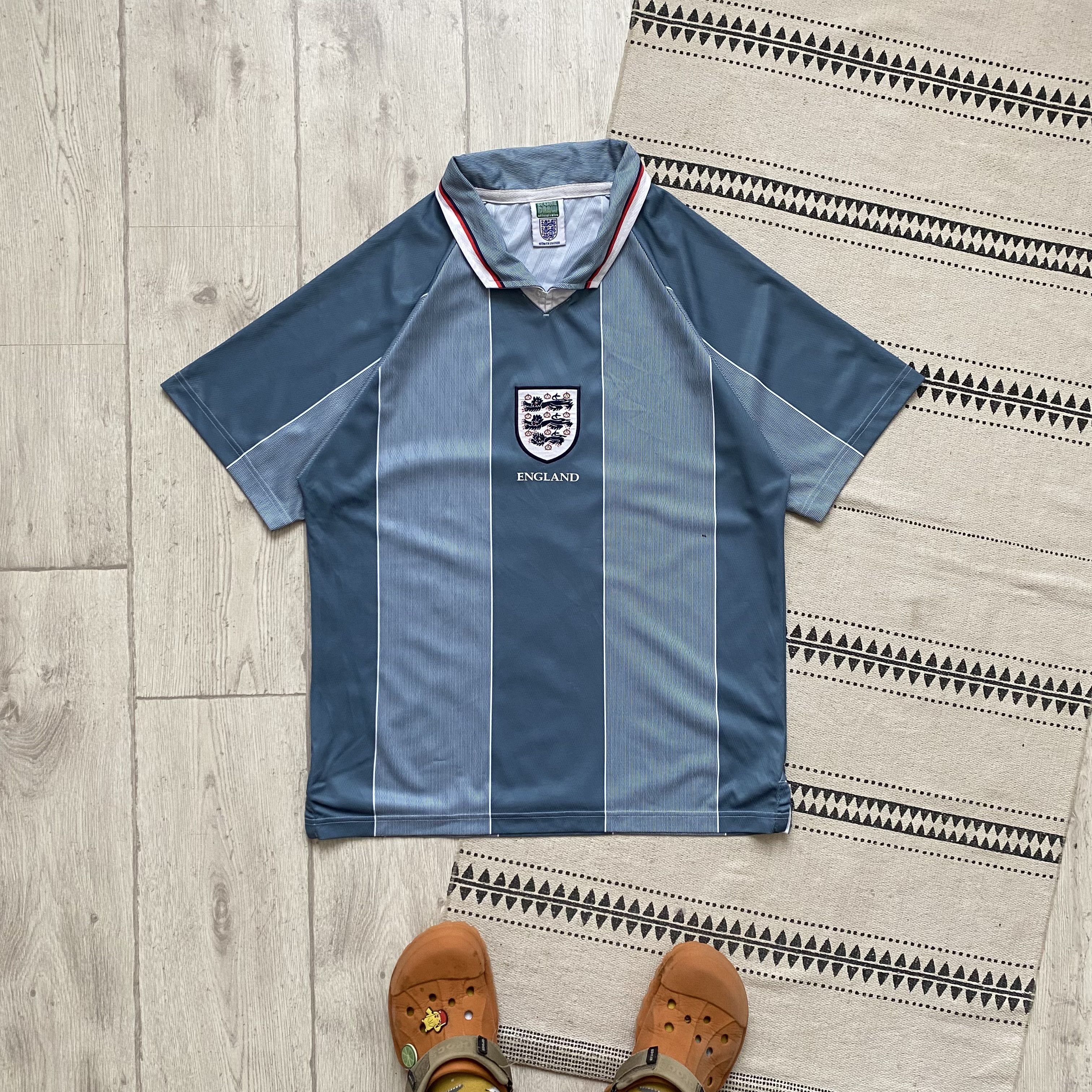Nike ⚽️ Blockore Drill England Soccer jersey Vintage Score Draw Size US XL / EU 56 / 4 - 1 Thumbnail