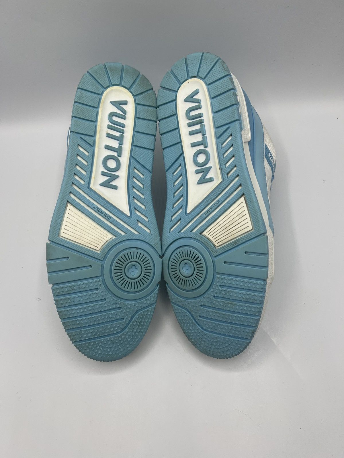 Louis Vuitton Louis Vuitton Sky Blue Trainers LV8 (PreOwned) (No Box) Size US 7.5 / EU 40-41 - 7 Thumbnail