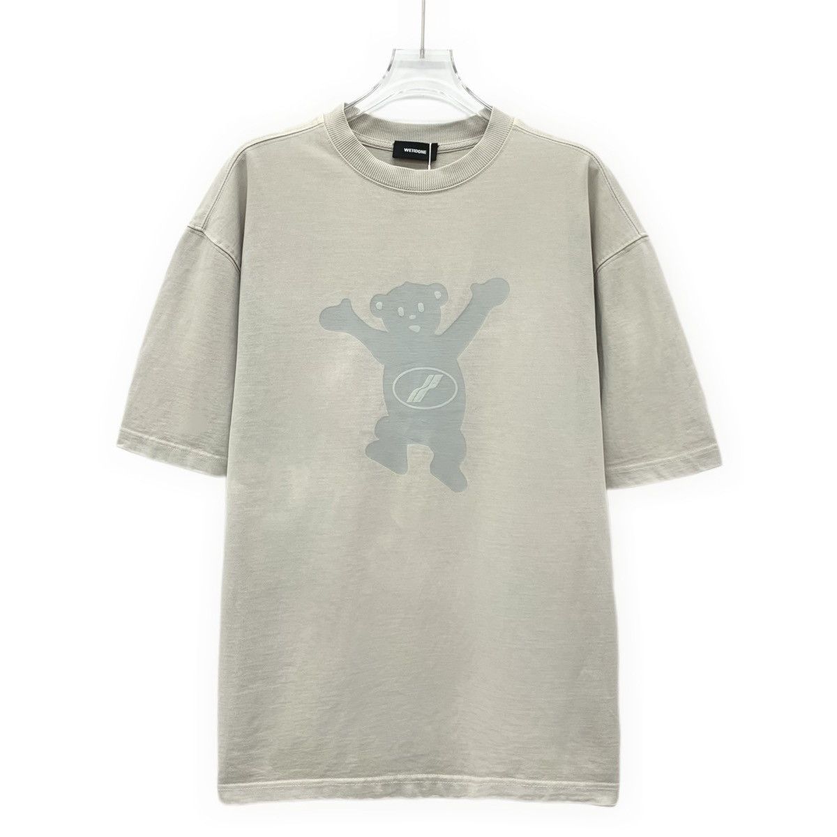 WE11DONE We11done Light Gray Bear Print Short Sleeve T-Shirt K26WX Size US S / EU 44-46 / 1 - 1 Thumbnail