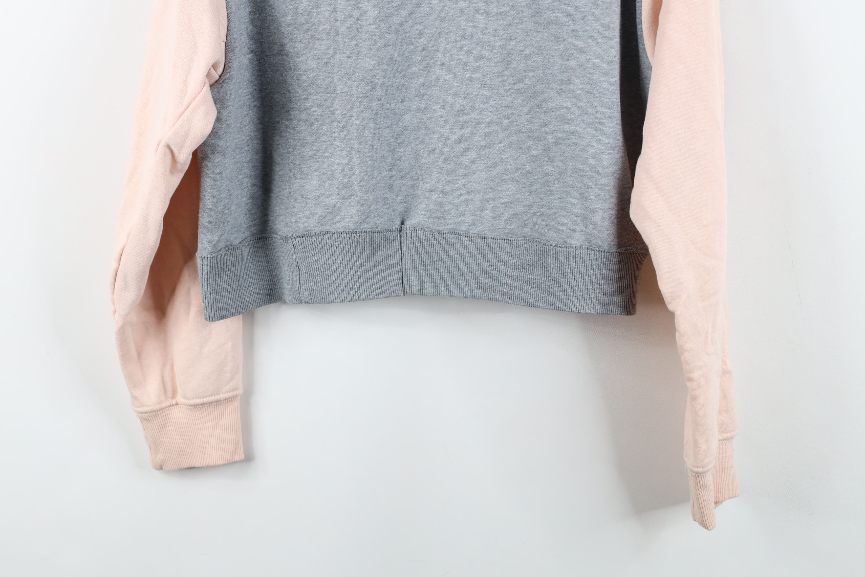 Nike Vintage Y2K Nike Stitch Script Spell Out Cropped Hoodie Gray Size L / US 10 / IT 46 - 14 Thumbnail