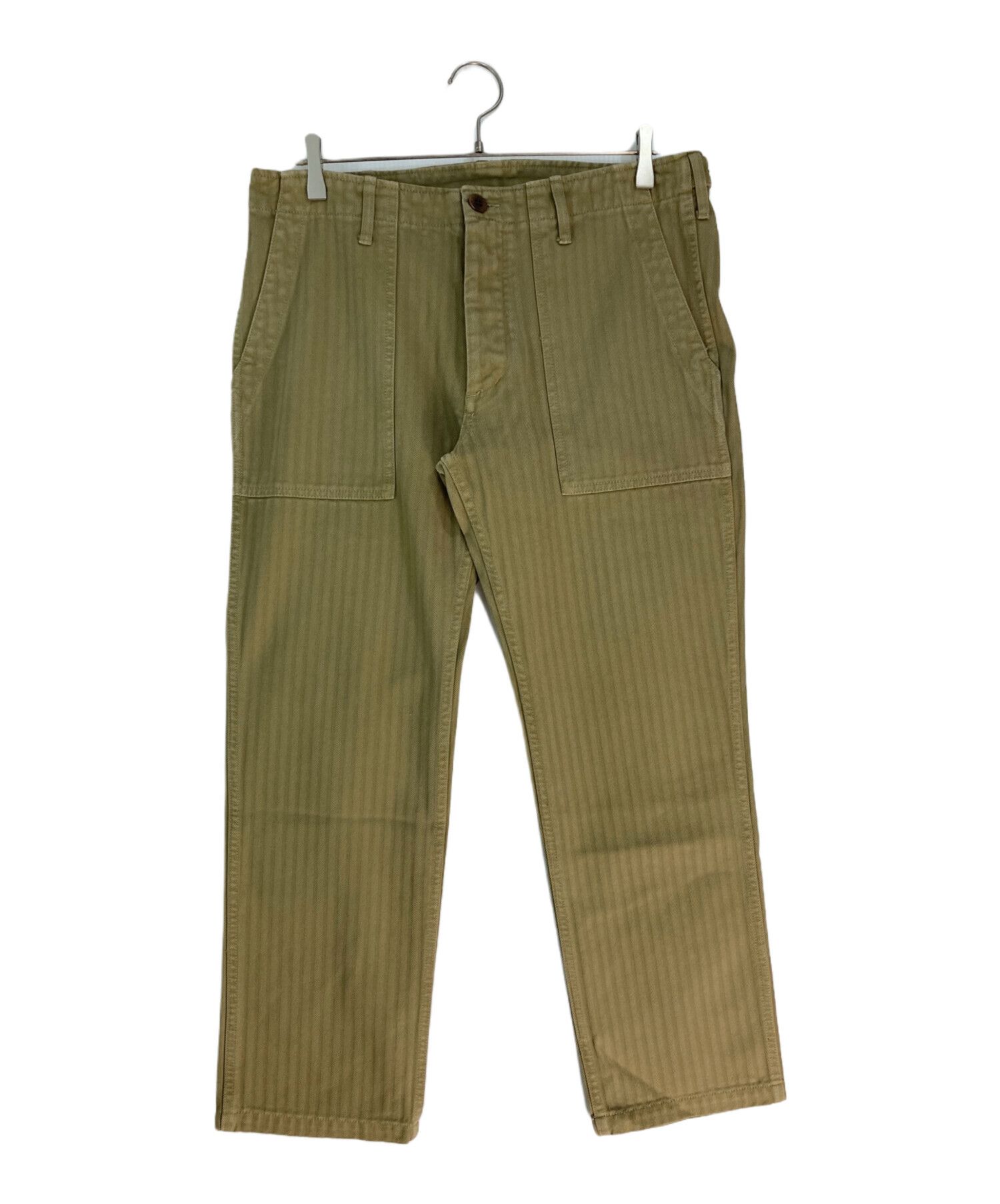 Visvim VISVIM Drill Mill Pants Herringbone Pants Khaki 4 Size US 35 - 1 Thumbnail