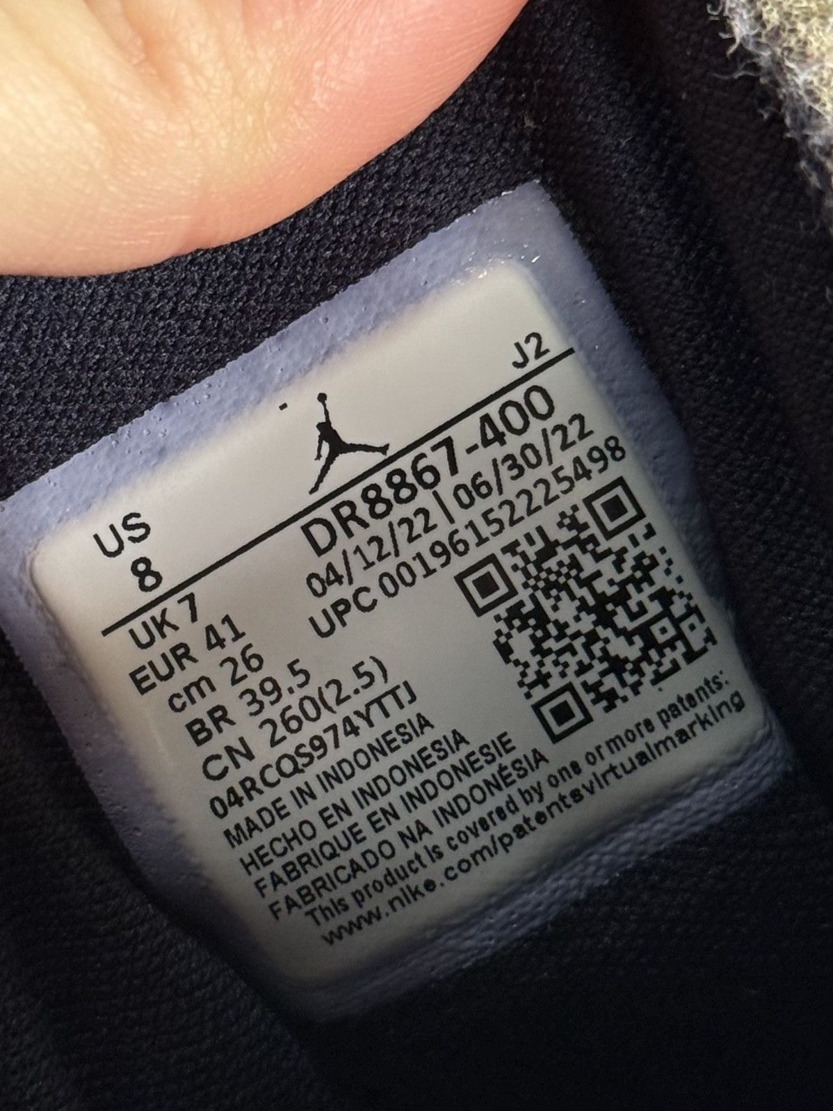Nike Nike Air Jordan DR8867 400 Sneakers US 8 Good Condition Size US 8 / EU 41 - 2 Thumbnail