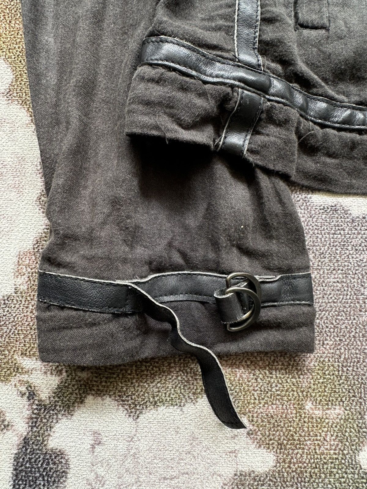 Japanese Brand 00's Bark Tannage linen leathers light jacket Size US M / EU 48-50 / 2 - 14 Thumbnail