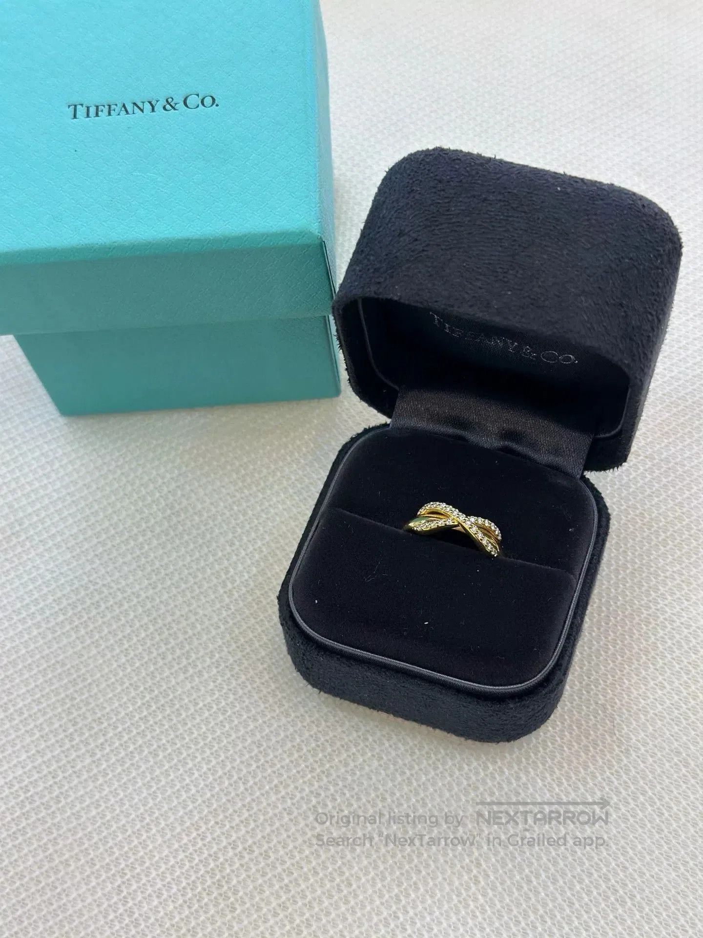 Tiffany & Co. Tiffany 18K Gold Diamond Ring. Size ONE SIZE - 1 Thumbnail