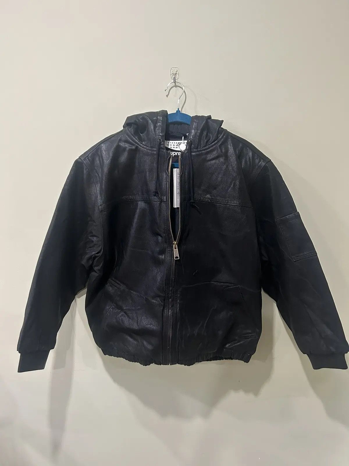 ジャケット・アウター Supreme mm6 Foil Hooded Work Jacket S Supreme MM6 Maison Margiela Foil Hooded Work Jacket Black