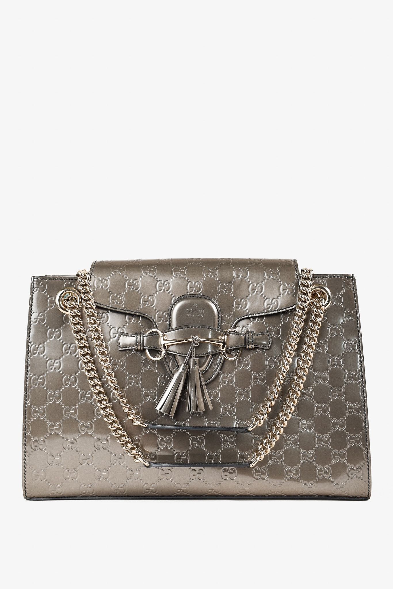 Gucci Gucci Shine Guccissima Large Emily Chain Shoulder Bag Size ONE SIZE - 1 Thumbnail