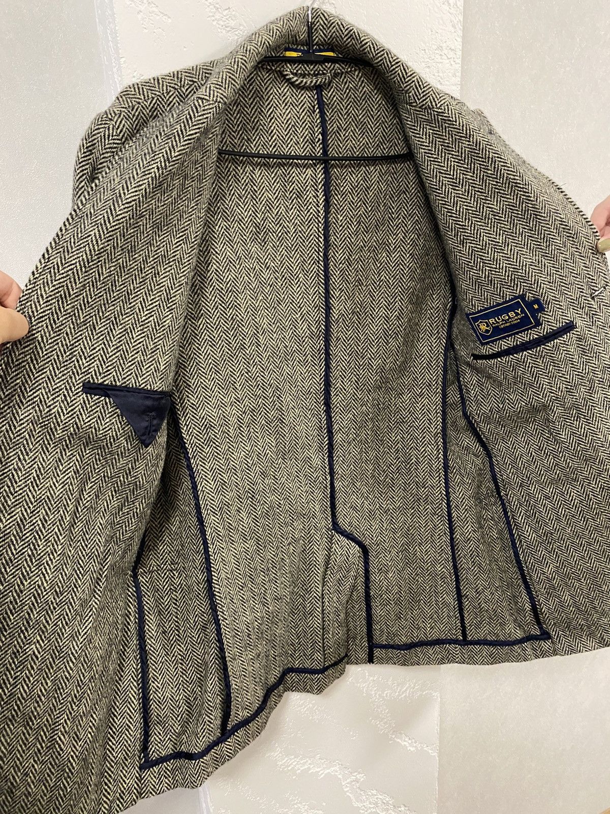Polo Ralph Lauren Polo Ralph Lauren Rugby Herringbone Tweed Luxury Blazer 48R Size 48R - 9 Thumbnail