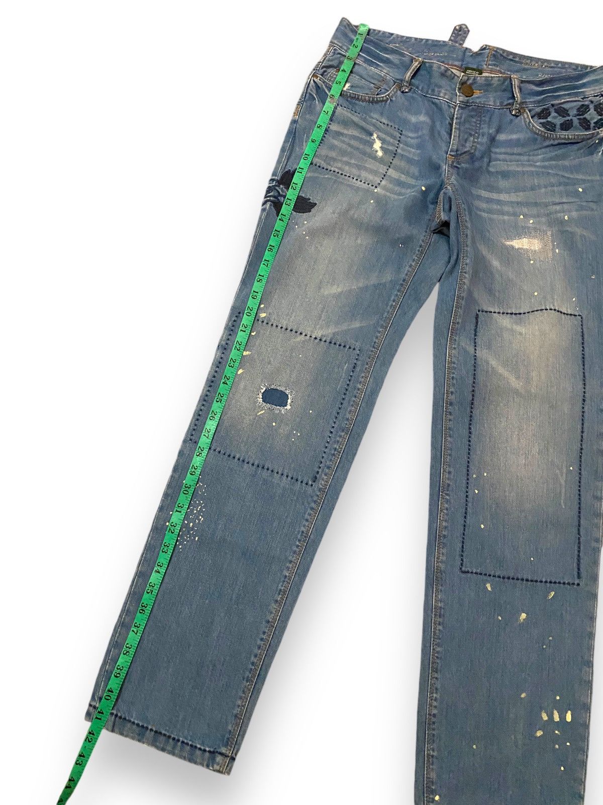 Eddie Bauer Eddie Bauer Boyfriend Patchwork Distressed Floral Jeans Size US 34 / EU 50 - 20 Thumbnail