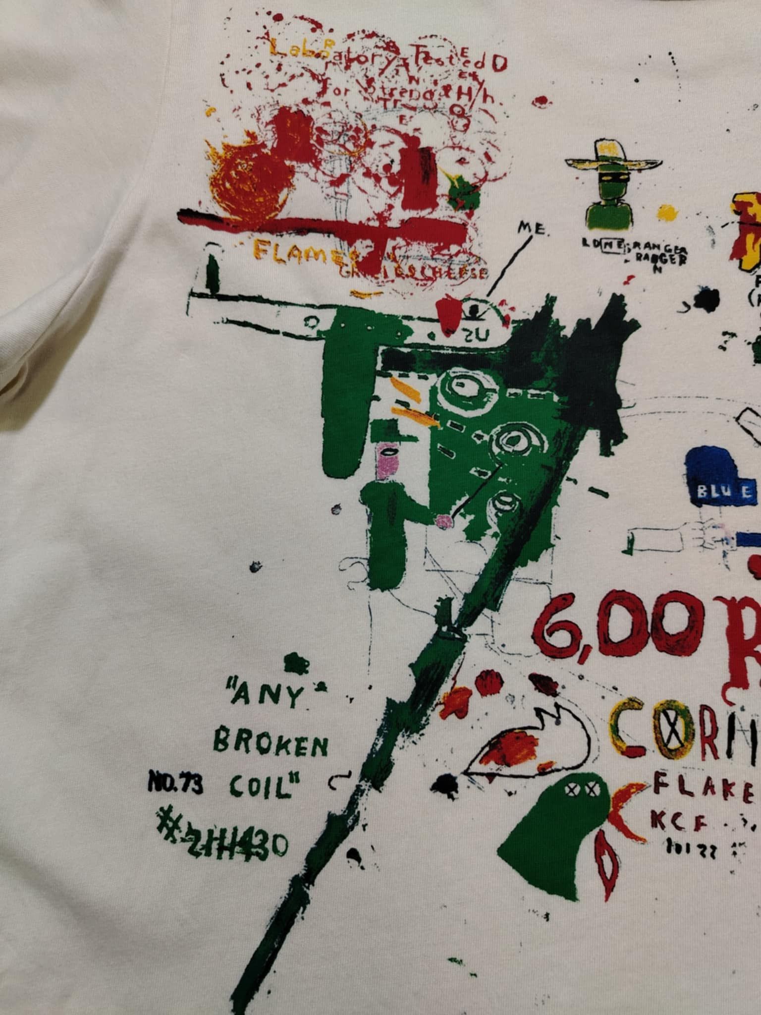 Uniqlo UT Archive Jean-Michel Basquiat Graphic Ringer T-Shirt Size US L / EU 52-54 / 3 - 2 Thumbnail