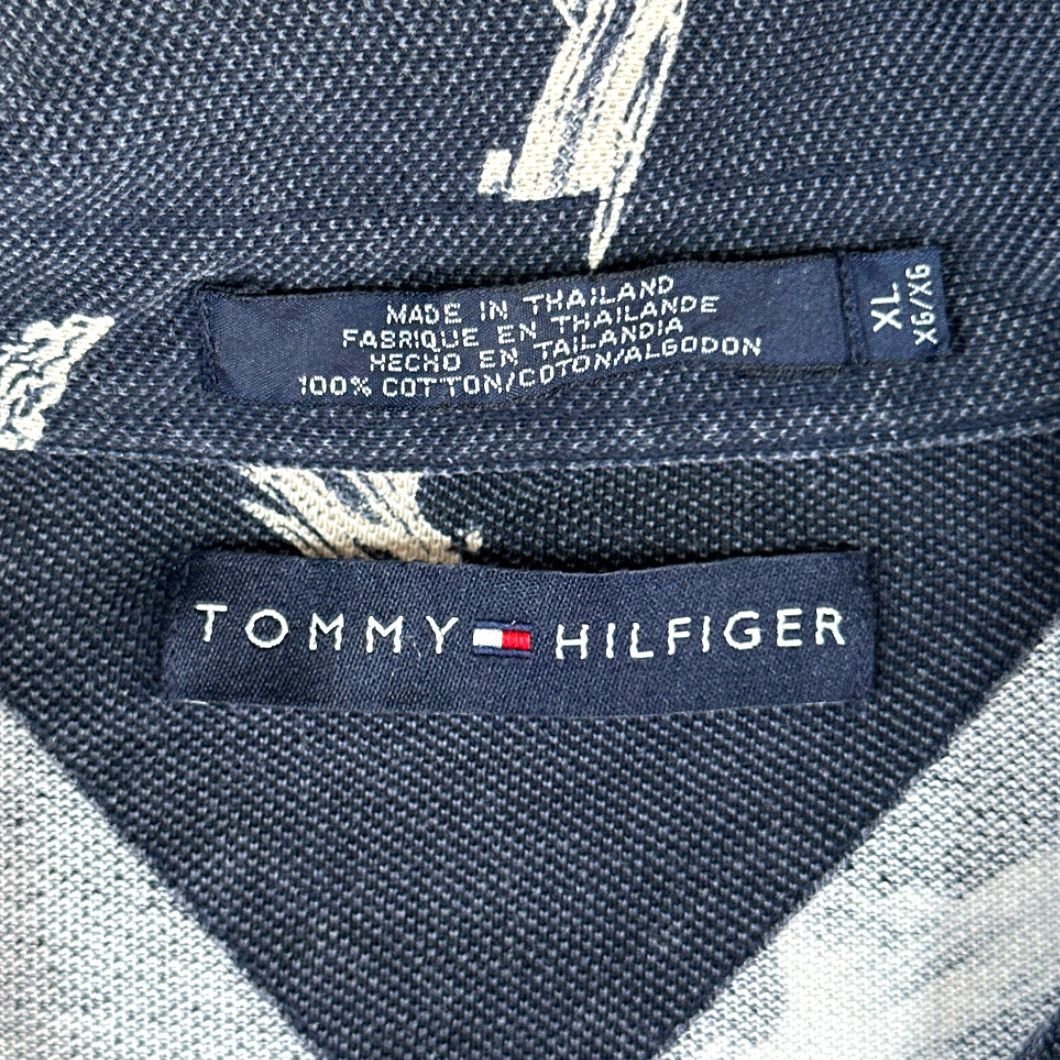 Tommy Hilfiger VINTAGE Tommy Hilfiger Polo Shirt Adult XL Blue Boats Nautical 90s Shirt Mens Size US XL / EU 56 / 4 - 4 Thumbnail