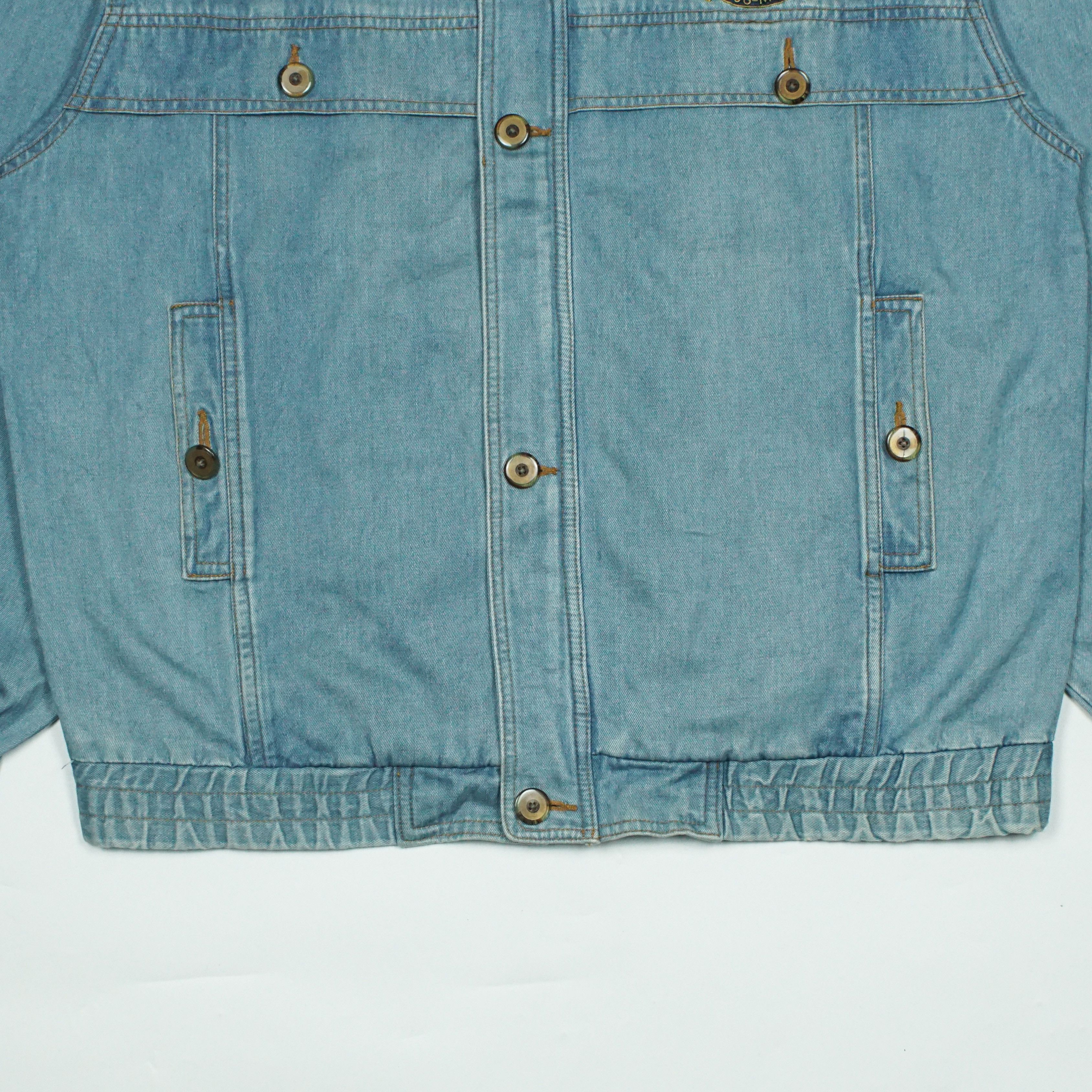 Giovanni Valentino *NoTariff 90s Calro Valentino Status Denim Jacket Size US L / EU 52-54 / 3 - 6 Thumbnail