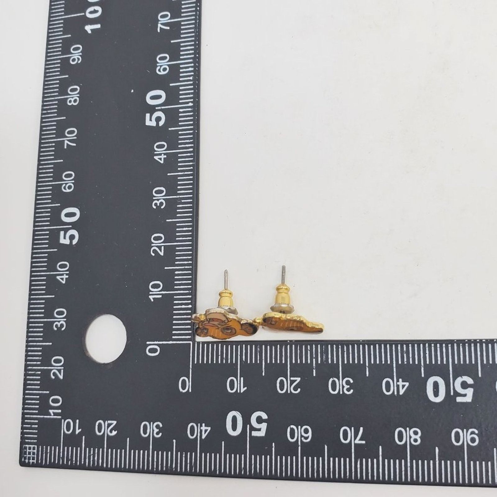 Disney Disney x AAi Vintage 1990s Simba Stud Enamel Earrings - Rare Size ONE SIZE - 12 Thumbnail