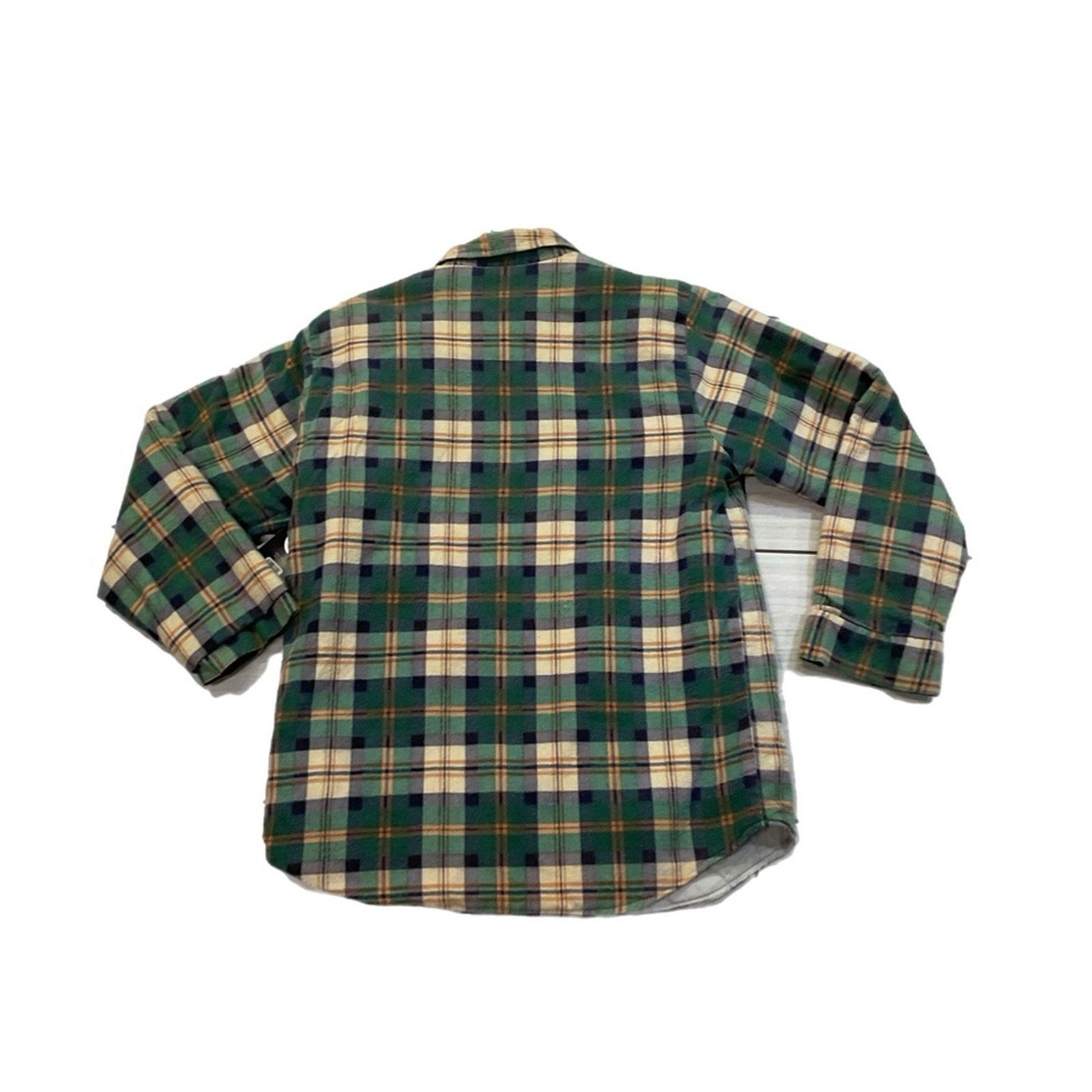 Vintage Vintage 90s Woodsman Shirt Plaid Techwool Size US L / EU 52-54 / 3 - 2 Thumbnail