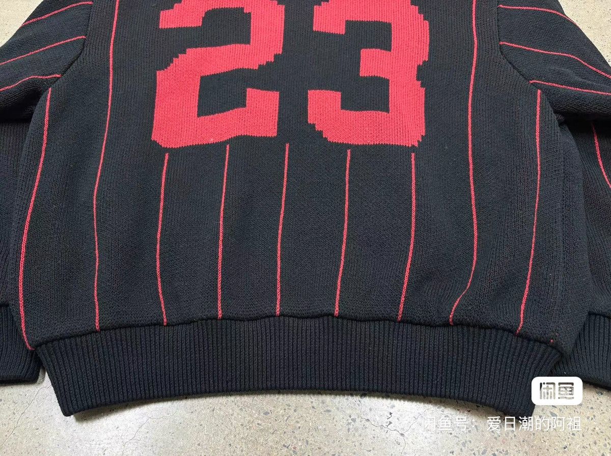 Supreme Supreme 23ss Pinstripe Varsity Zip Up Sweater Size US S / EU 44-46 / 1 - 7 Thumbnail