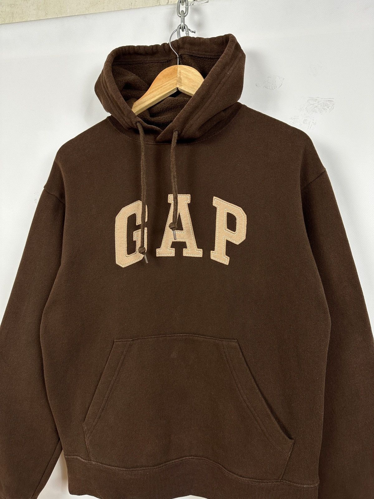Gap 🤎 Vintage Gap Y2K Brown Hoodie Travis Kanye Style Size M / US 6-8 / IT 42-44 - 2 Thumbnail