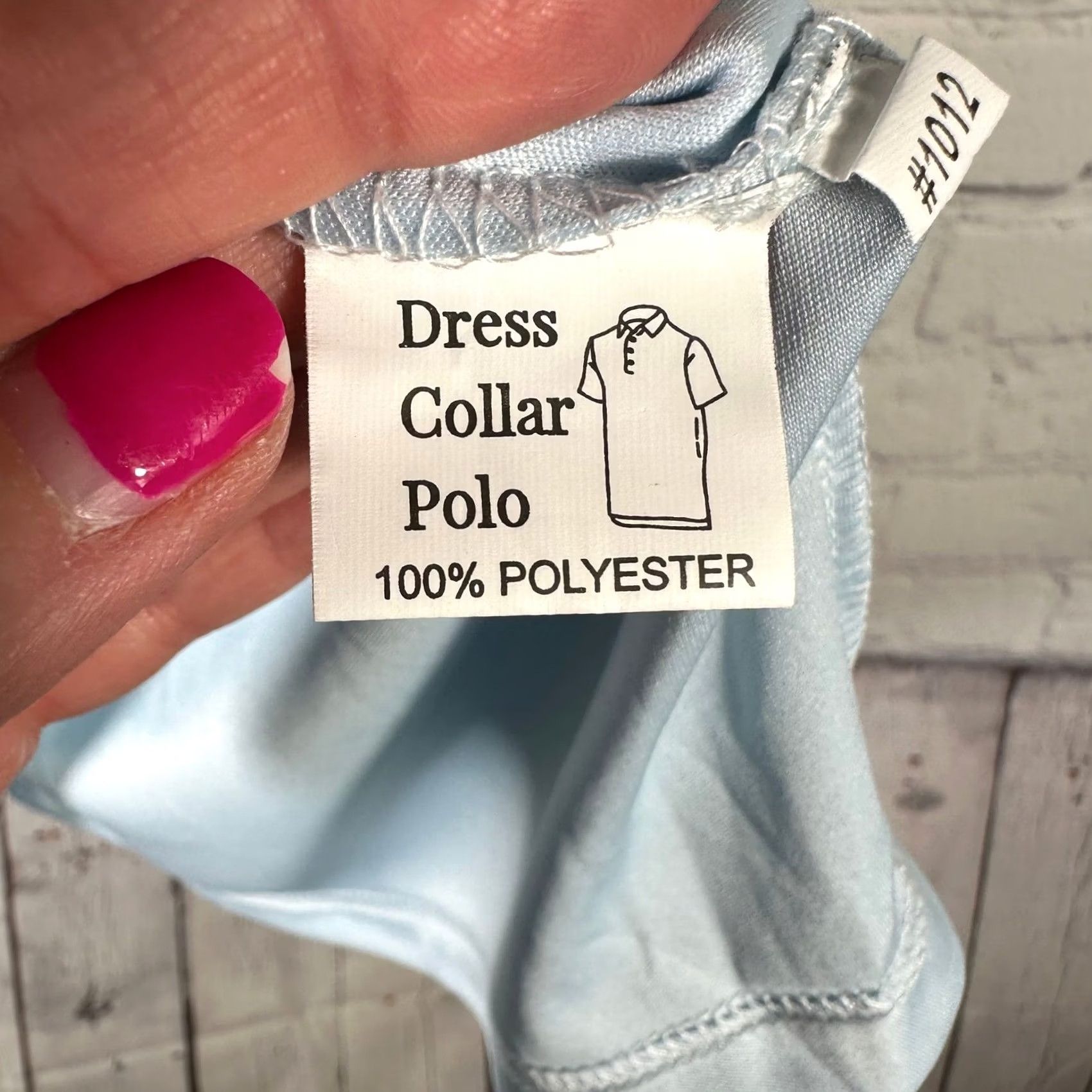 CO Collars & Co Polo Shirt Light Blue Short Sleeve Small Men Size 36R - 4 Thumbnail