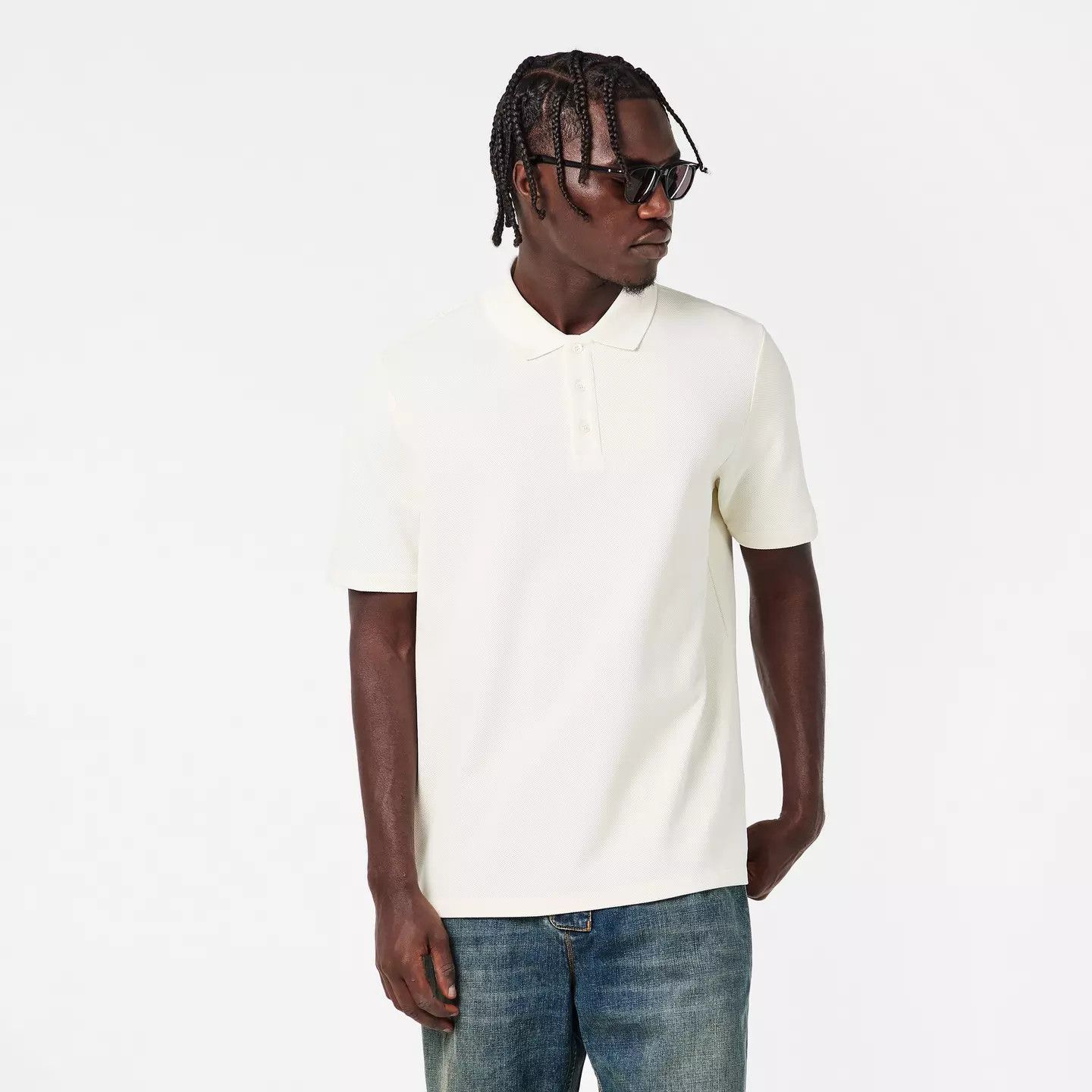Balmain o1g2r1mq0426 Short Sleeve Fitted Polo Shirt in White Size US M / EU 48-50 / 2 - 3 Thumbnail