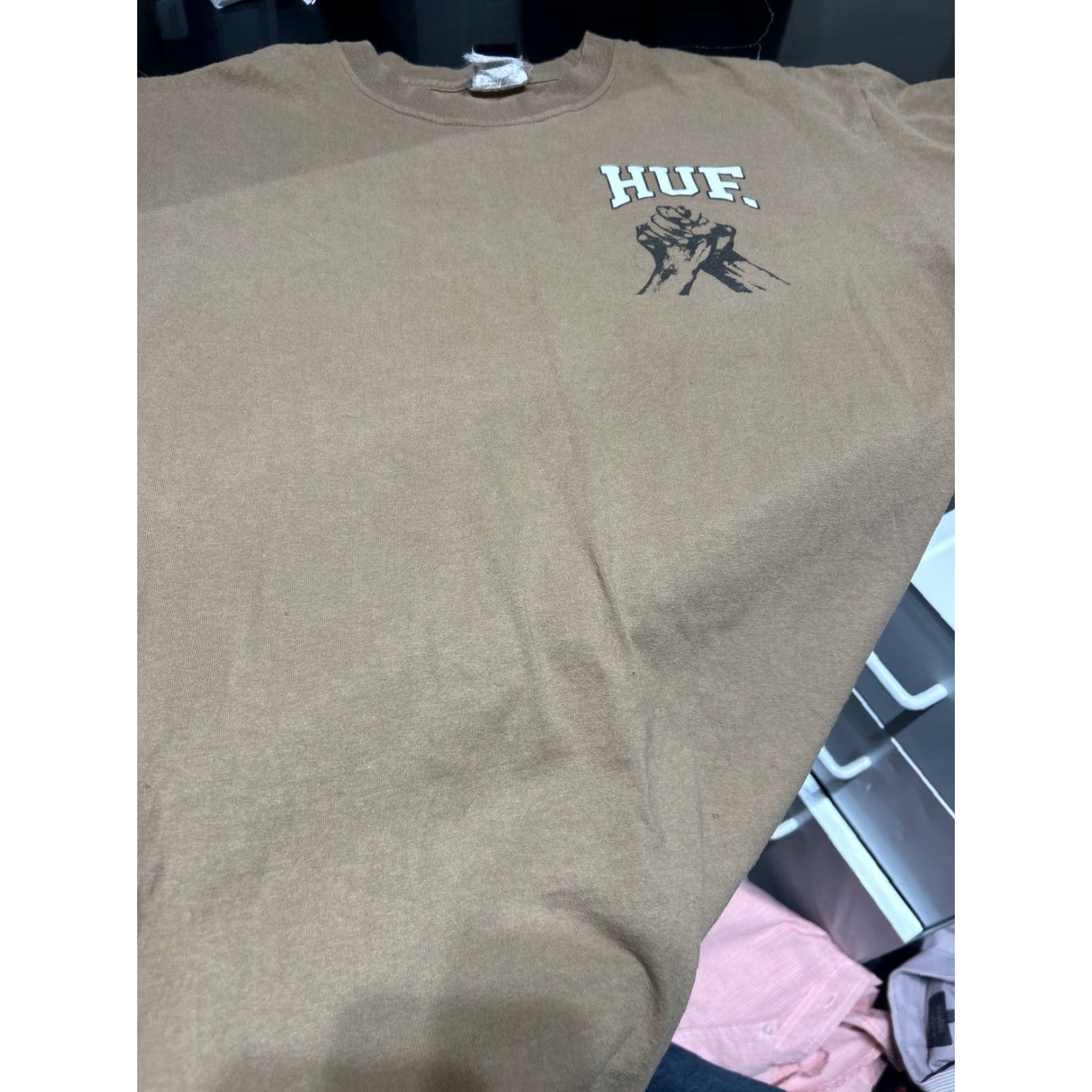 Huf HUF Unity Justice T-shirt Crew Neck Short Sleeve Brown L Mens Shirt Graphic Print Logo Size US L / EU 52-54 / 3 - 4 Thumbnail