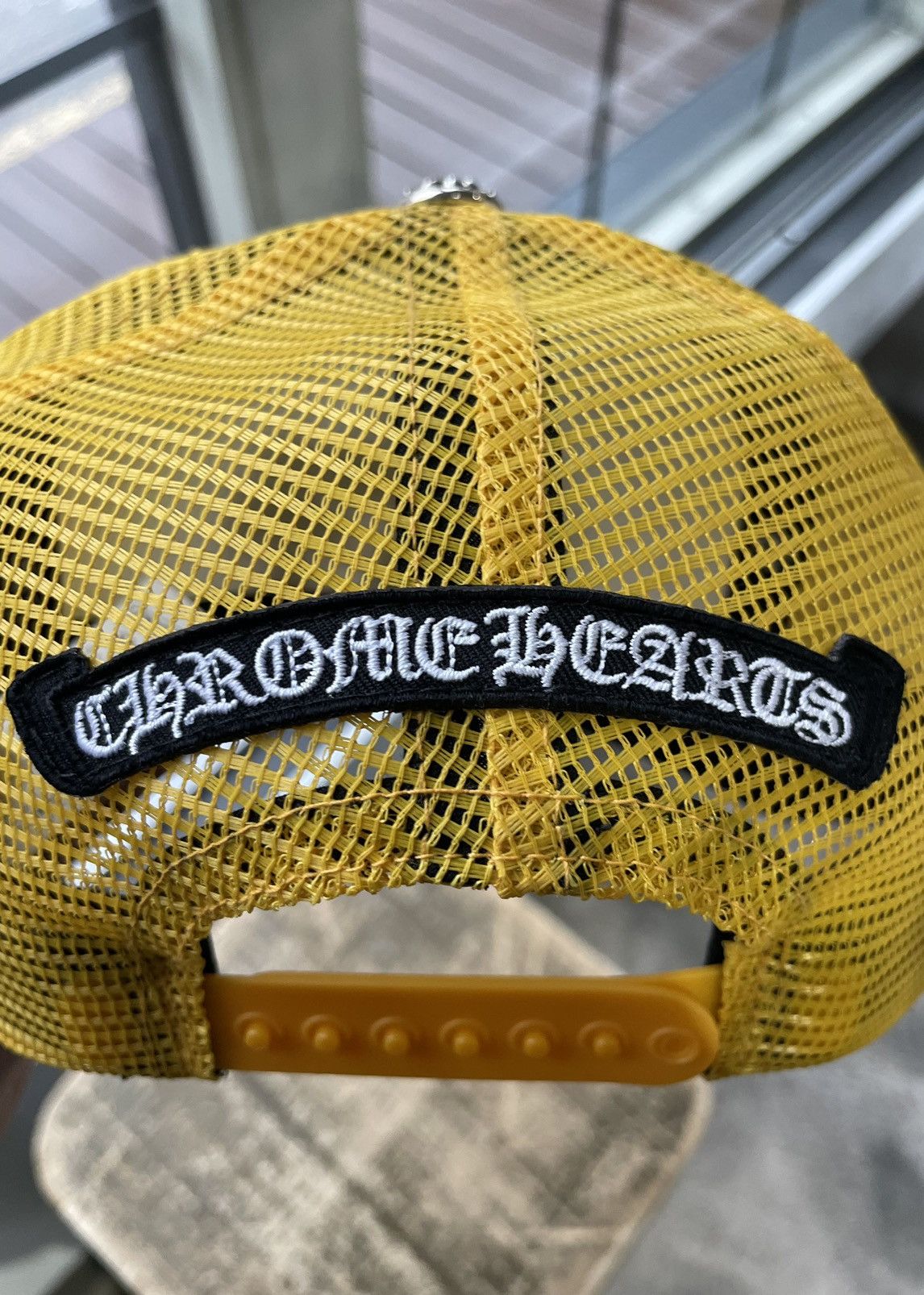 Chrome Hearts Chrome Hearts Camo Cemetery Trucker Hat Yellow Size ONE SIZE - 7 Thumbnail