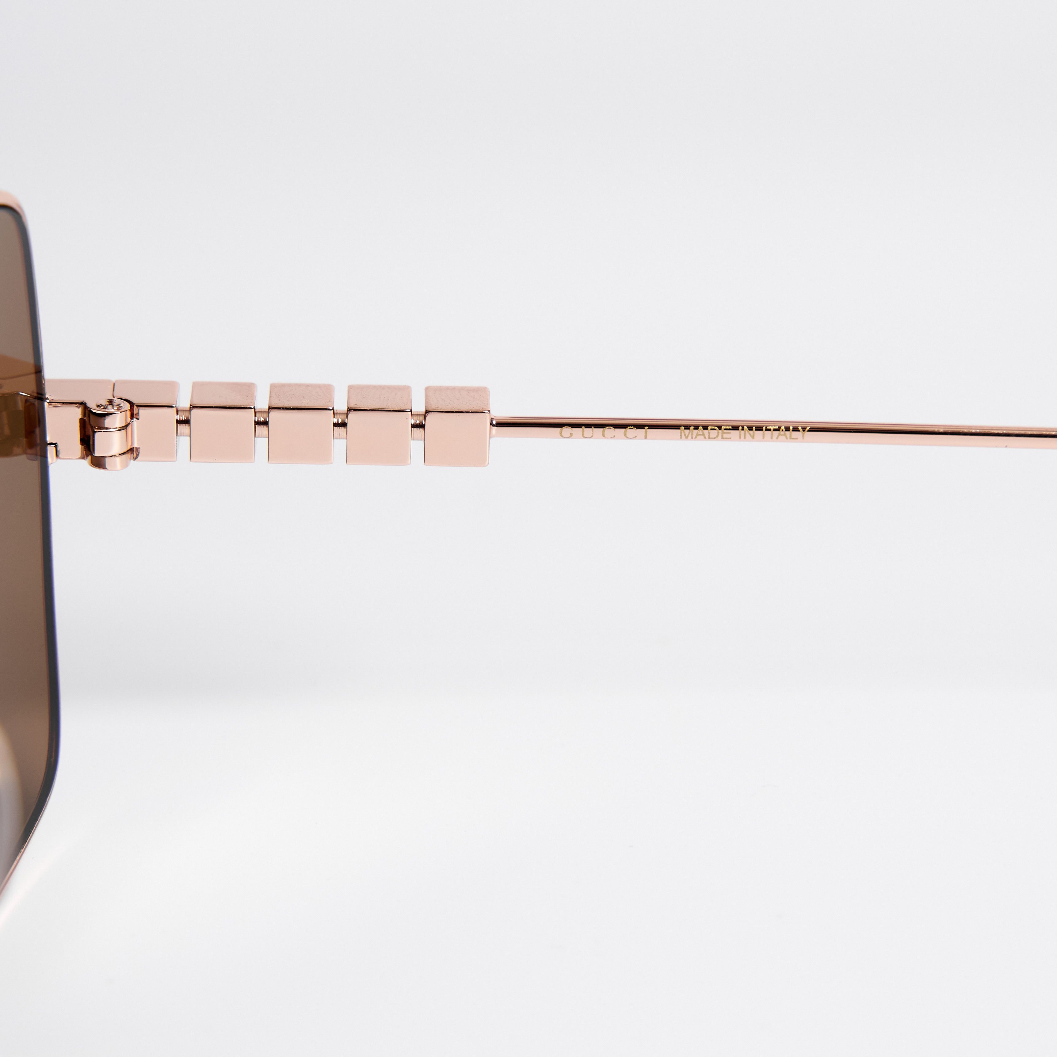 Gucci GUCCI GG1434S 002 Sunglasses GOLD Size ONE SIZE - 5 Thumbnail