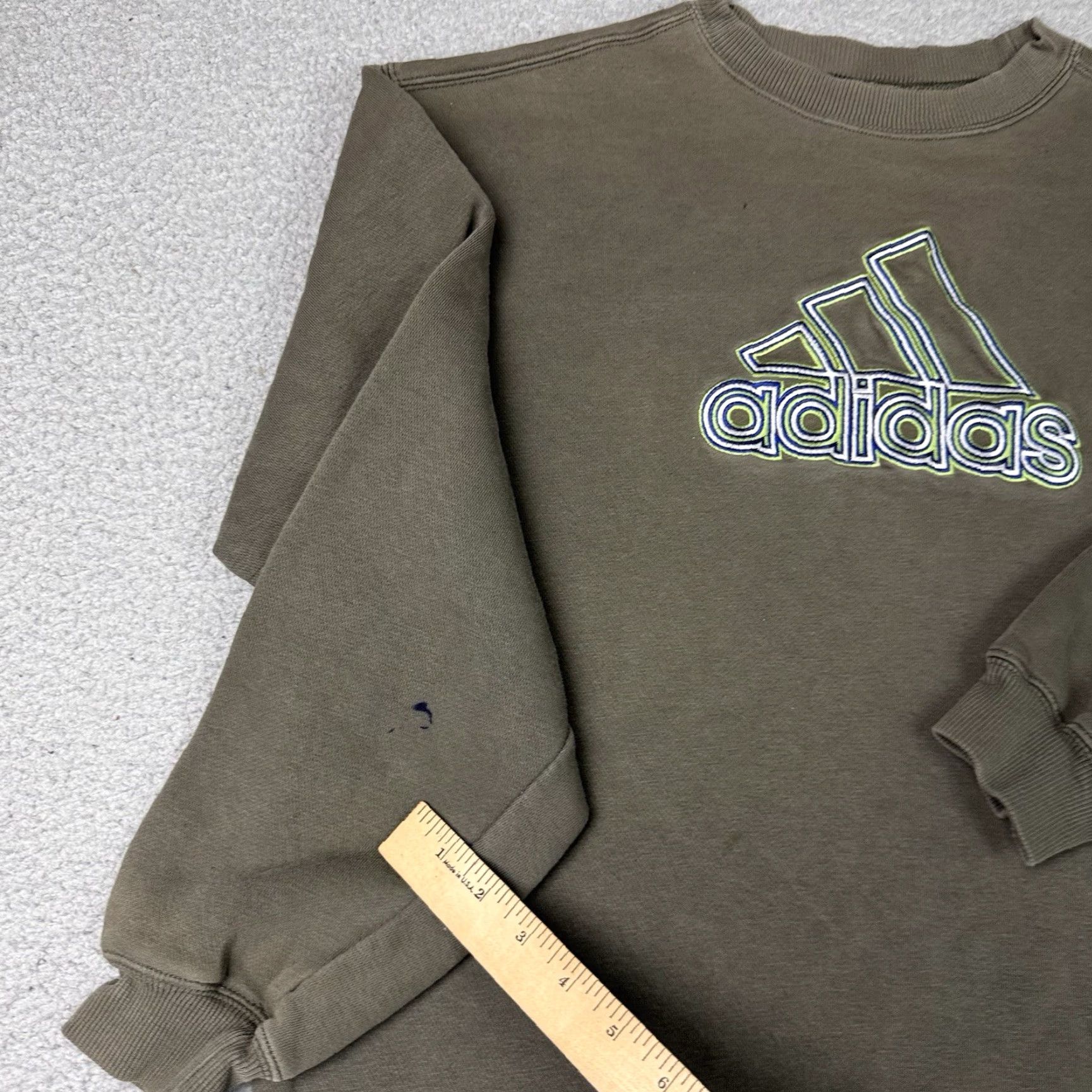 Adidas VINTAGE Adidas Sweatshirt Mens XL Gray Logo Pullover Distressed Y2K 90s Fleece Size US XL / EU 56 / 4 - 5 Thumbnail